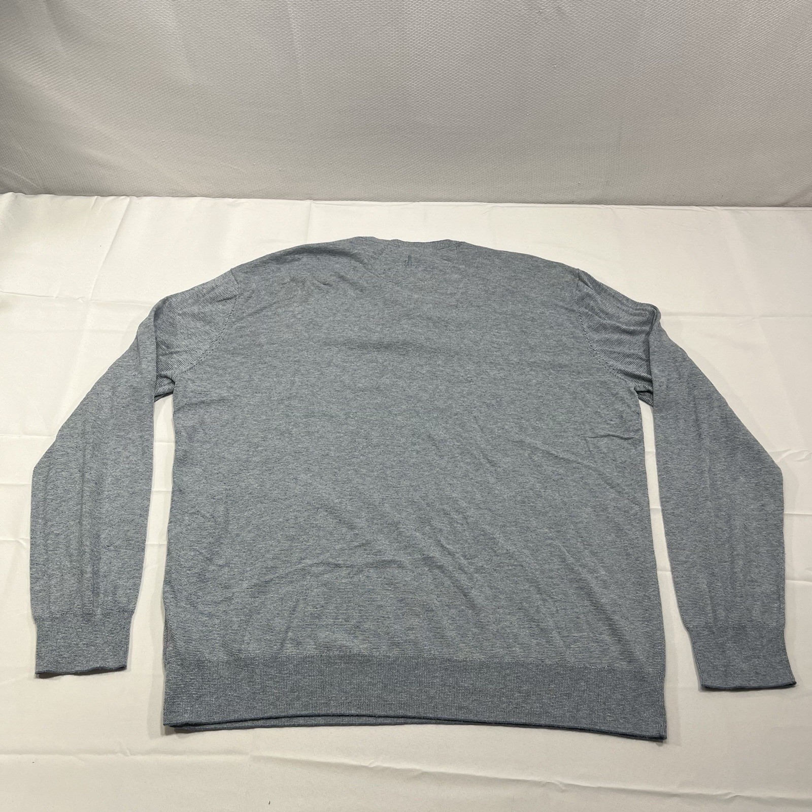 JOHNNIE-O Henley Shirt Mens XL Blue Pullover Cotton Nylon Silk Knit Preppy