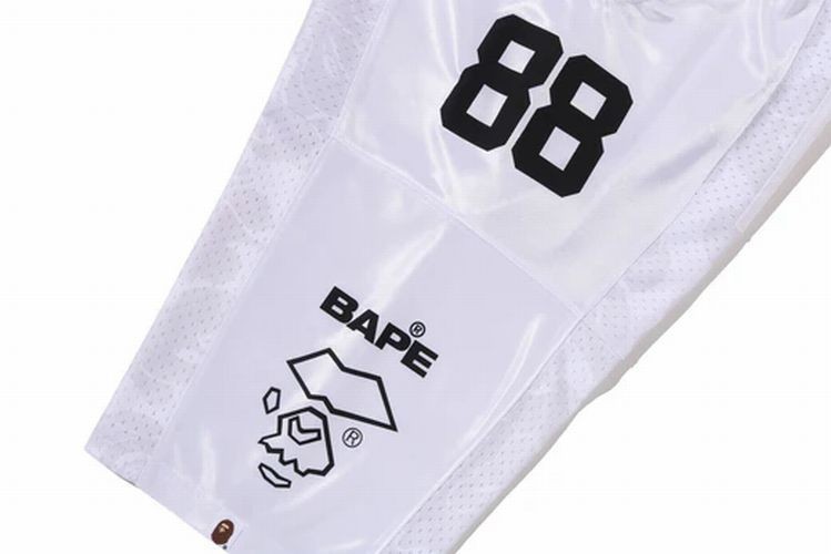 A BATHING APE Men’s SOLID CAMO MULTI LOGO RELAXED FIT FOOTBALL JERSEY TEE rz