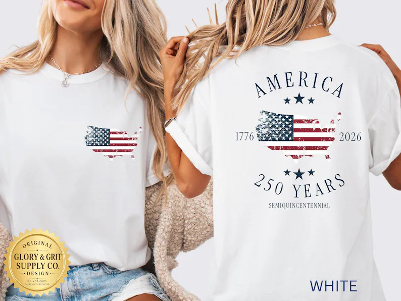 America 250th Anniversary Shirt, Patriotic Comfort Colors Tee