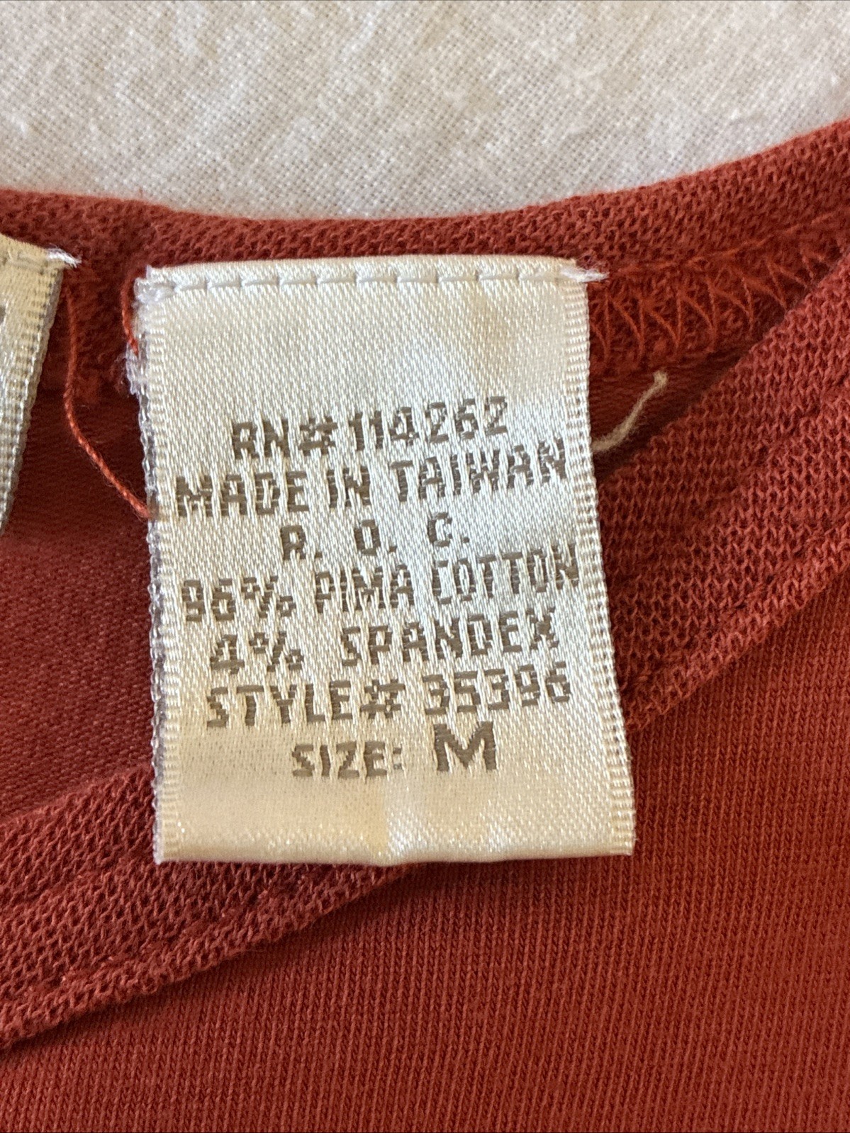 Spiegel Burnt Orange Scoop Neck Sleeveless Tank Top Size Medium