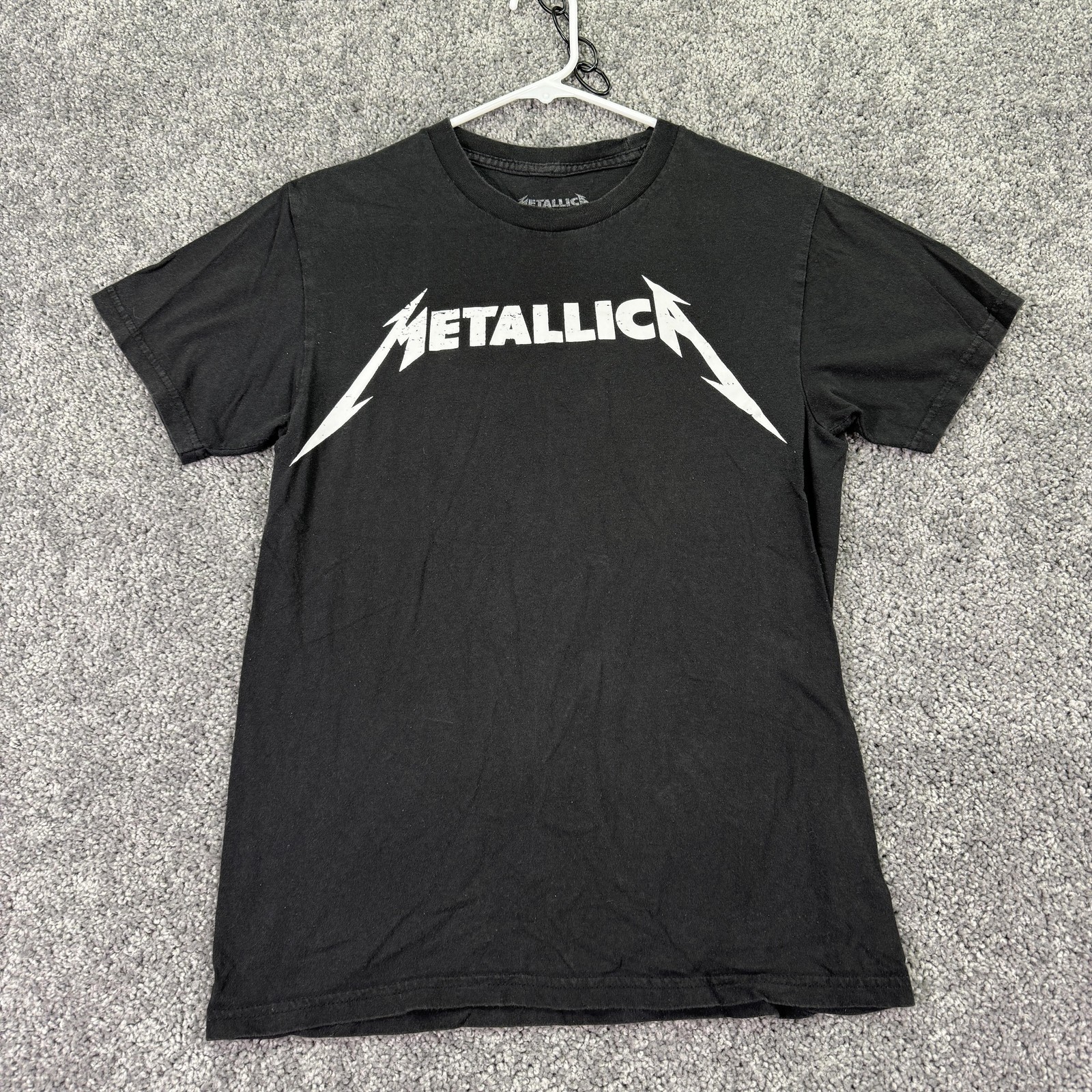 Metallica Shirt Mens Small Black Logo Graphic Tee Rock Band Metal Music