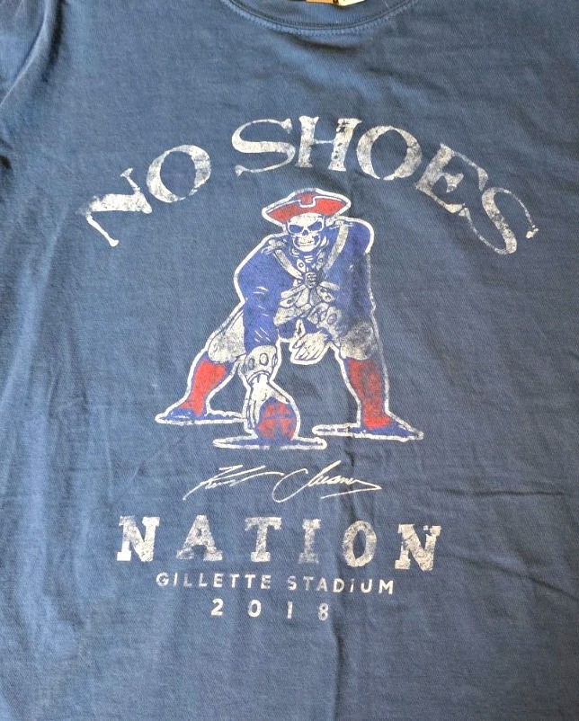 Comfort Colors Kenny Chesney No Shoes Nation Gillette Stadium Blue Cotton Tee M
