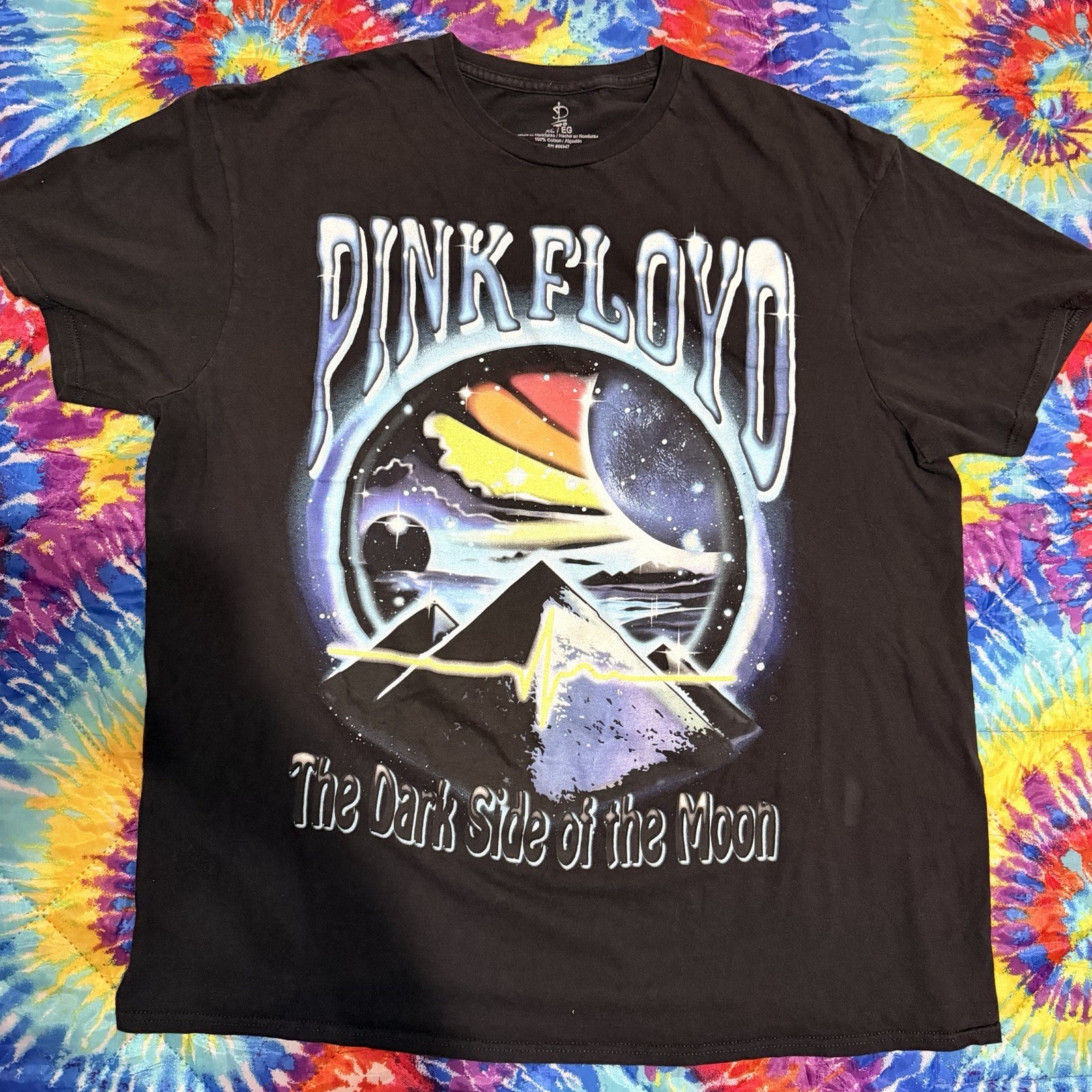 Pink Floyd The Dark Side of the Moon black cotton t-shirt 0087