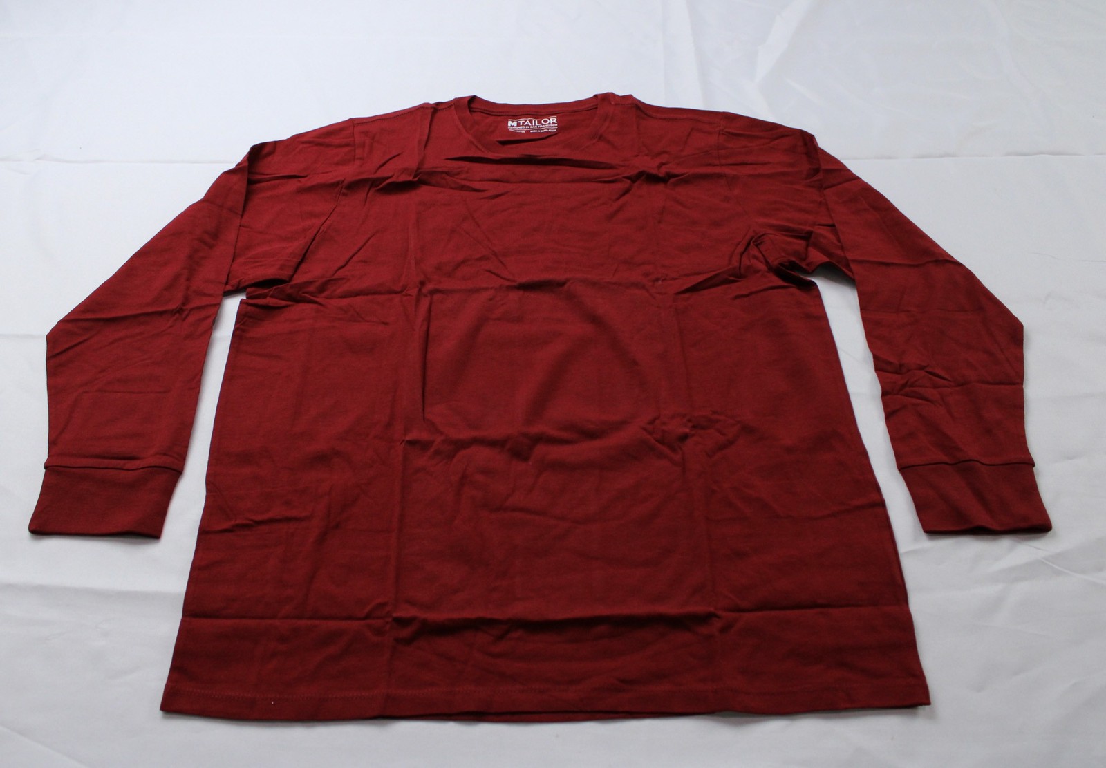MTailor Men’s Long Sleeve Crew Neck T-Shirt AP2 Red Size: See Description