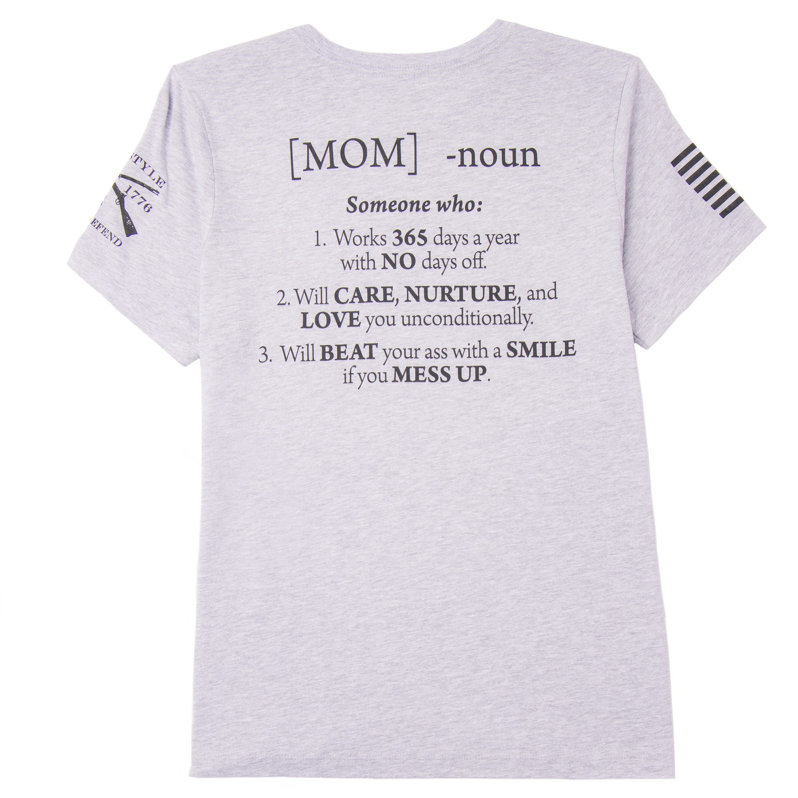 Grunt Style Women’s Mom Defined Relaxed Fit T-Shirt – Athletic Heather