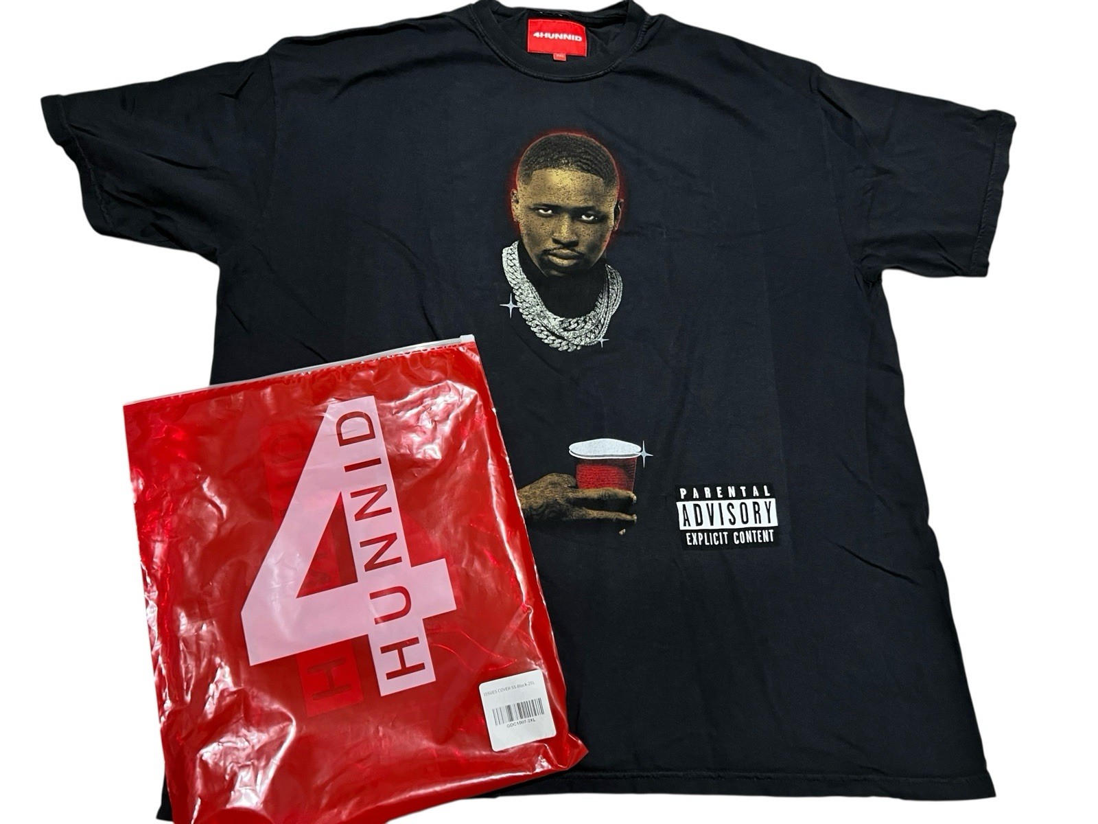 4HUNNID YG I got issues Music Rap West Coast Shirt Parental Advisory black XXL