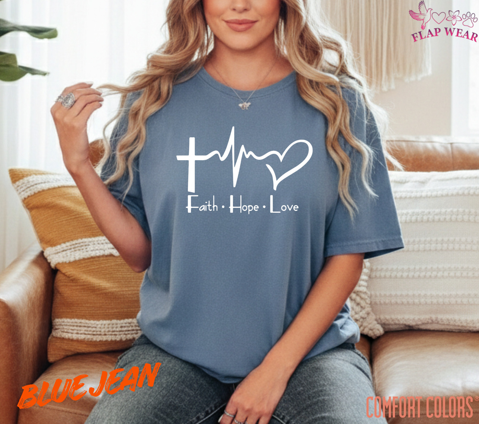 Unisex Faith Hope Love T-Shirt, Men T shirt,Women T shirt Gift Religion Top