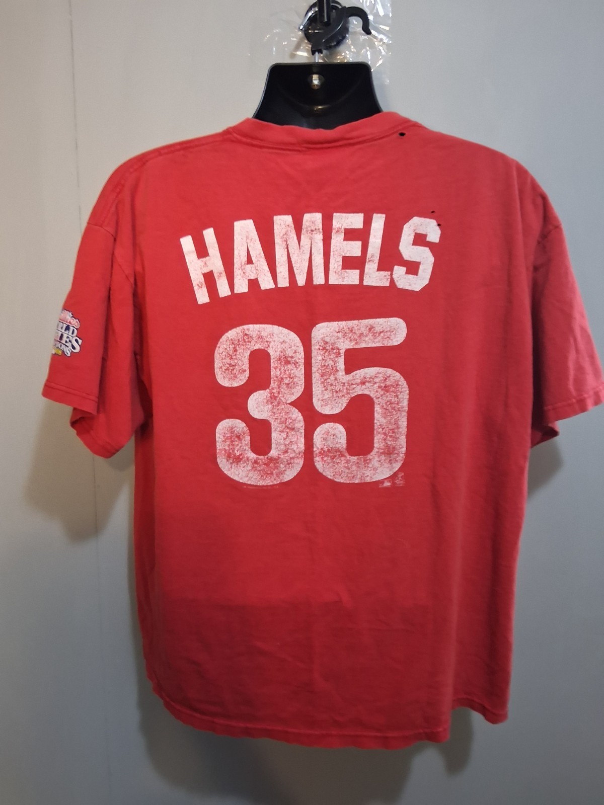 Genuine Merchandise Shirt XL Phillies 2008 World Series Trashed Very Distressed