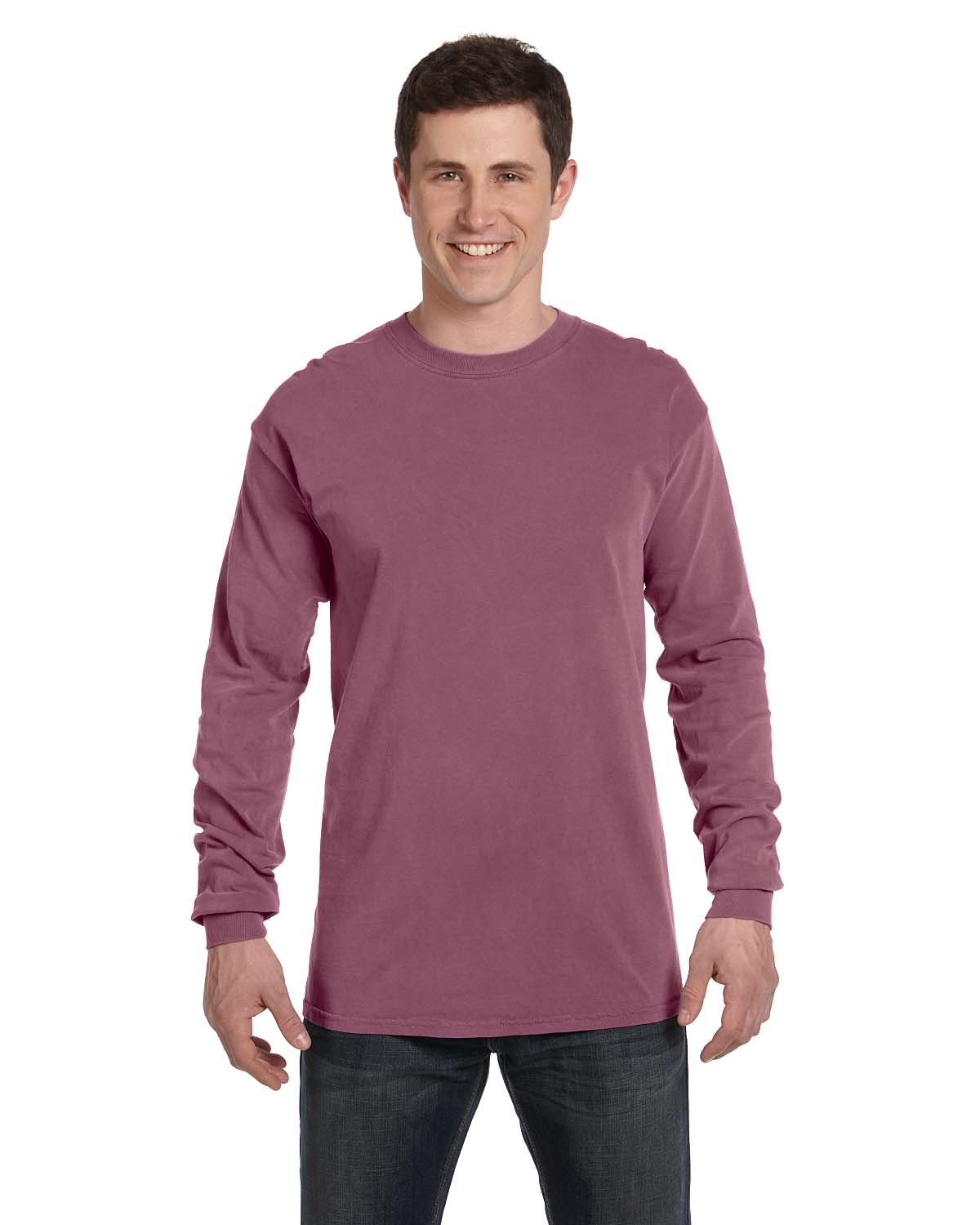 2 Pack Of Comfort Colors C6014 Adult Heavyweight RS Long Sleeve T-Shirt