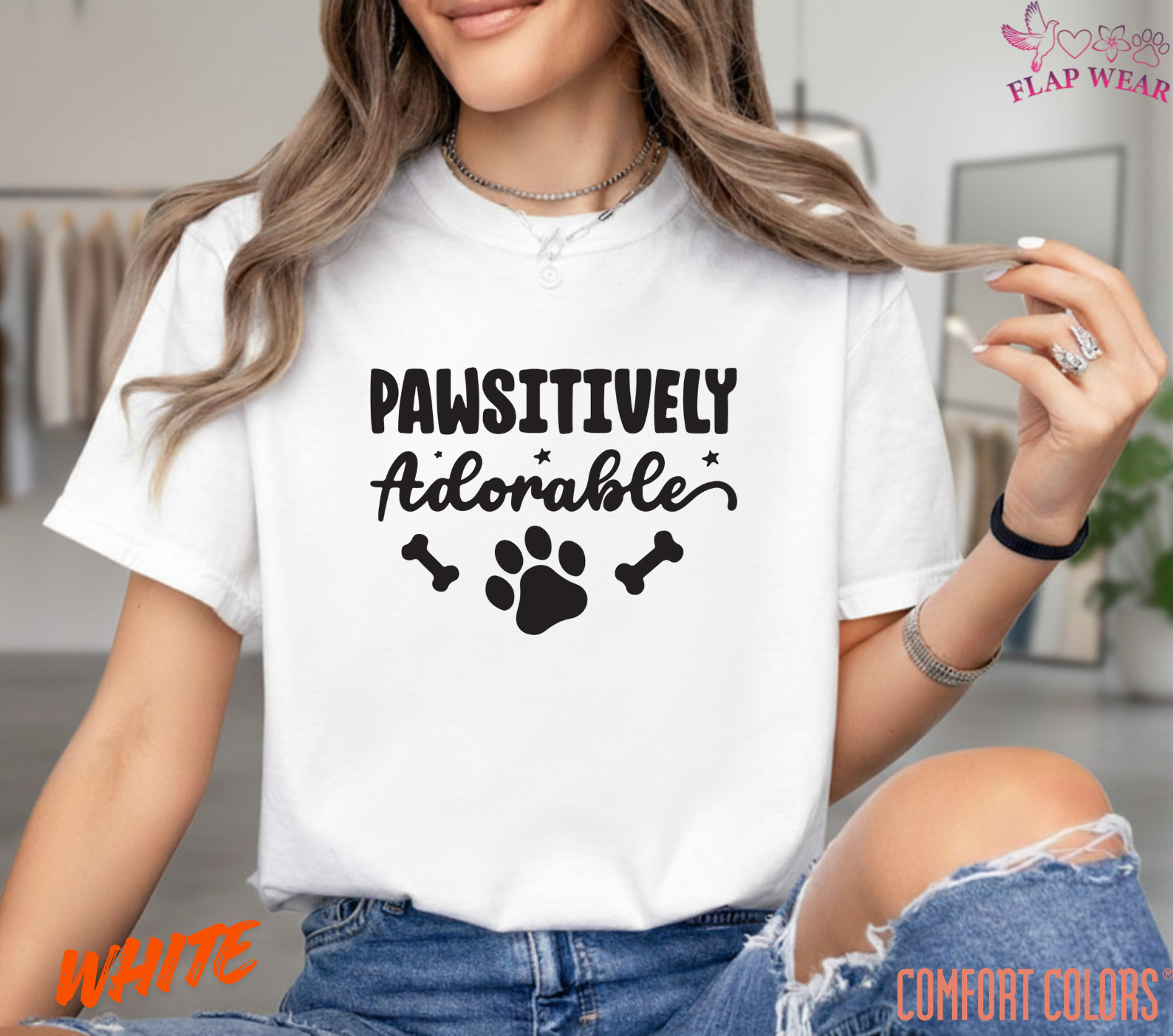 Unisex Pawsitively Adorable Dog Paw Print T-Shirt – Cute Pet Lover Graphic Tee