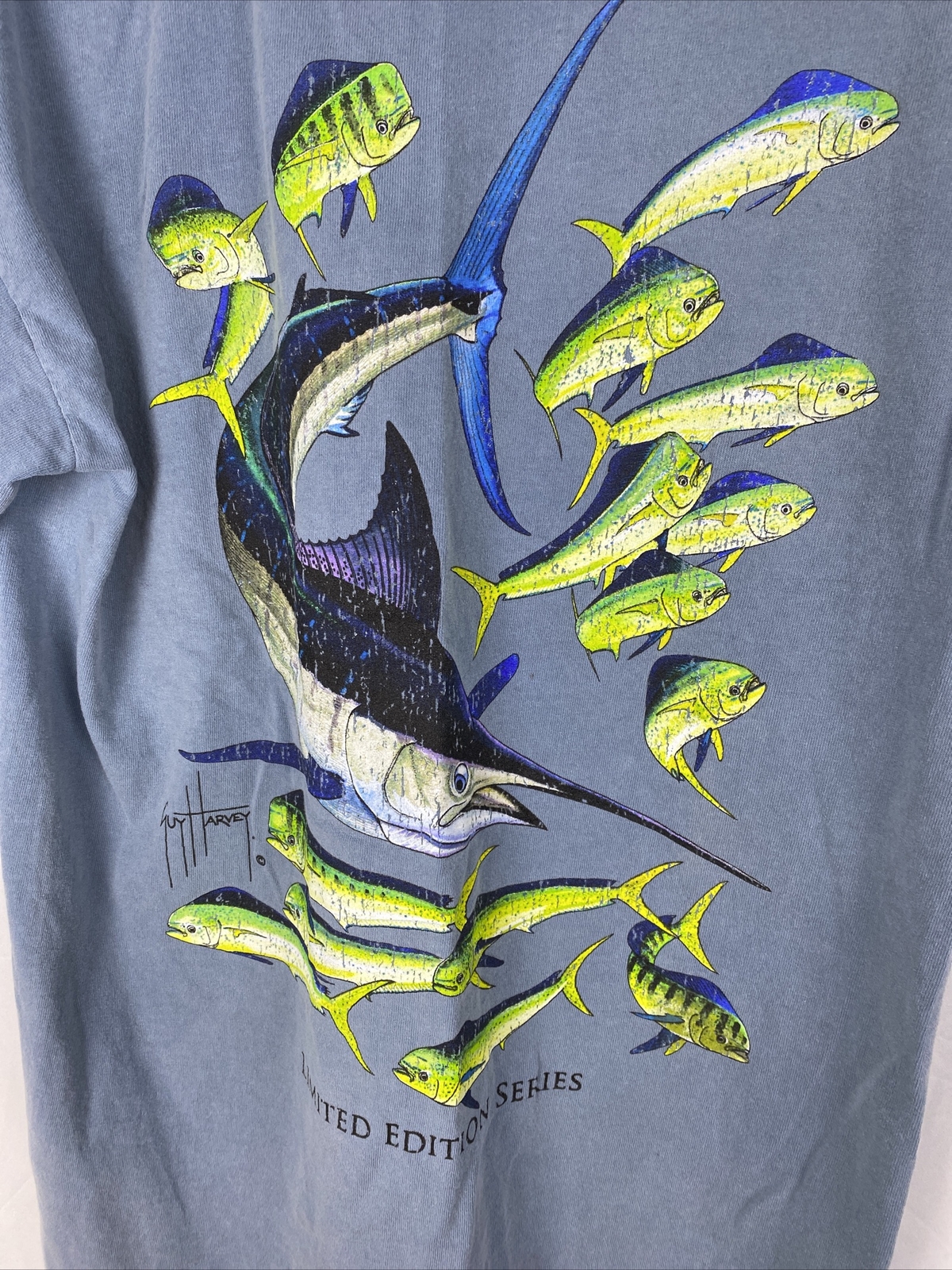 Guy Harvey Limited Edition T-shirt Men’s Small Blue sword fish