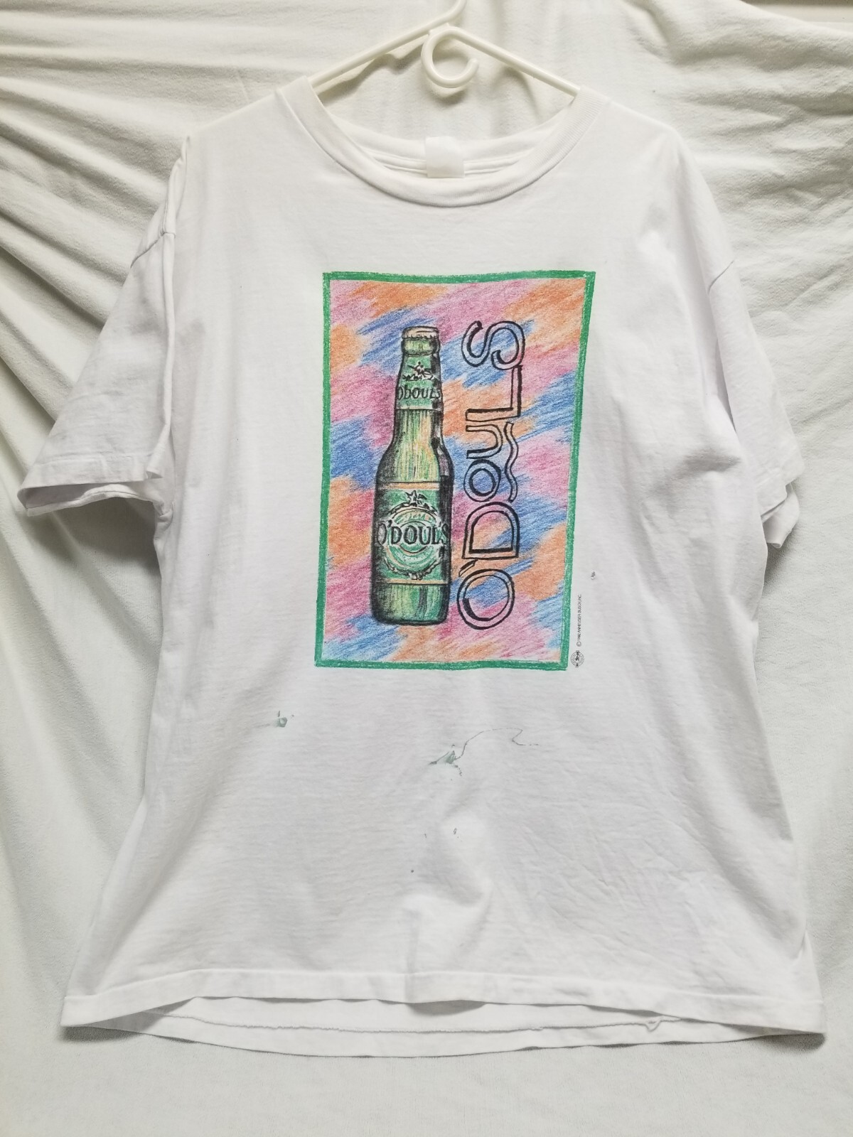 Vintage O’douls T Shirt No Tag 1992 Distressed see description for measurements