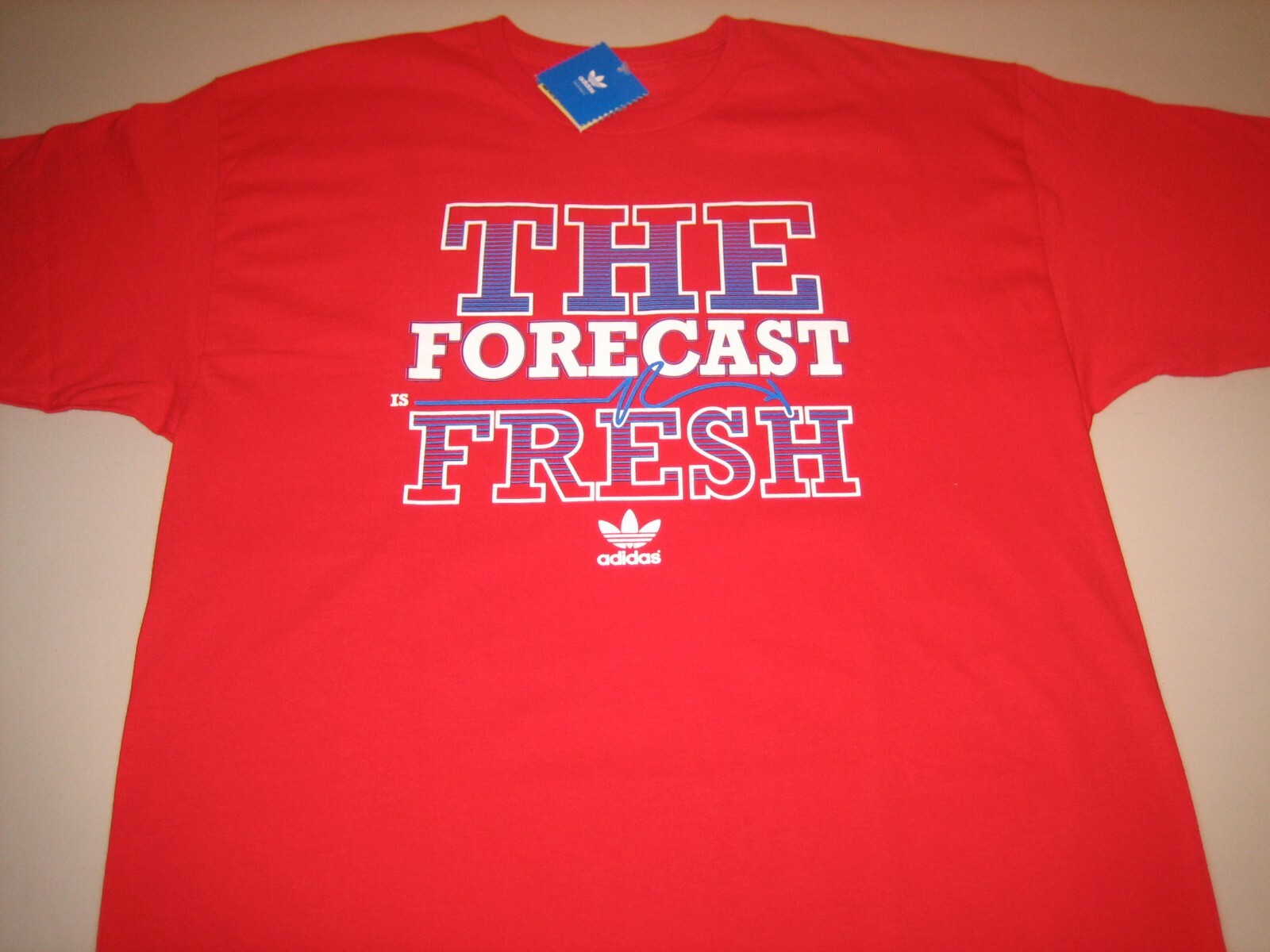 Adidas Originals “The Forecast Is Fresh” T-Shirt Red Men’s XL 2XL BNWT