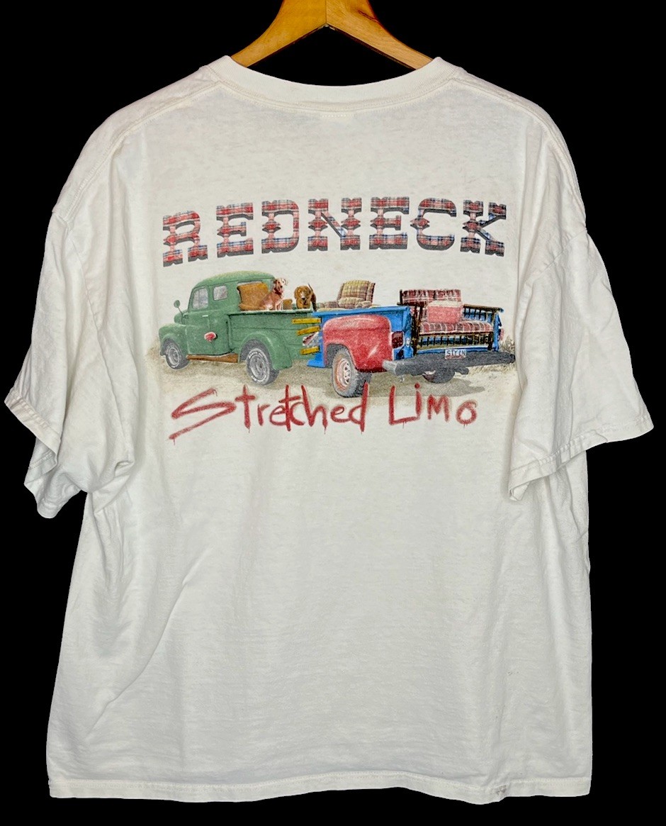 Vintage Redneck Stretch Limo Pick Up T Shirt Country Farm 90s Y2K Sz XL