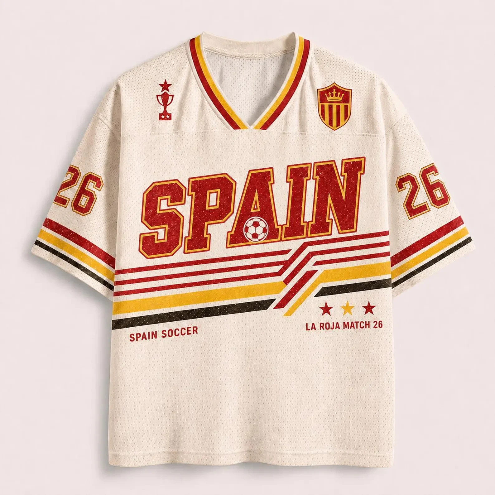 Spain Soccer Jersey, Retro La Roja Shirt, Spanish Football Fan Gift