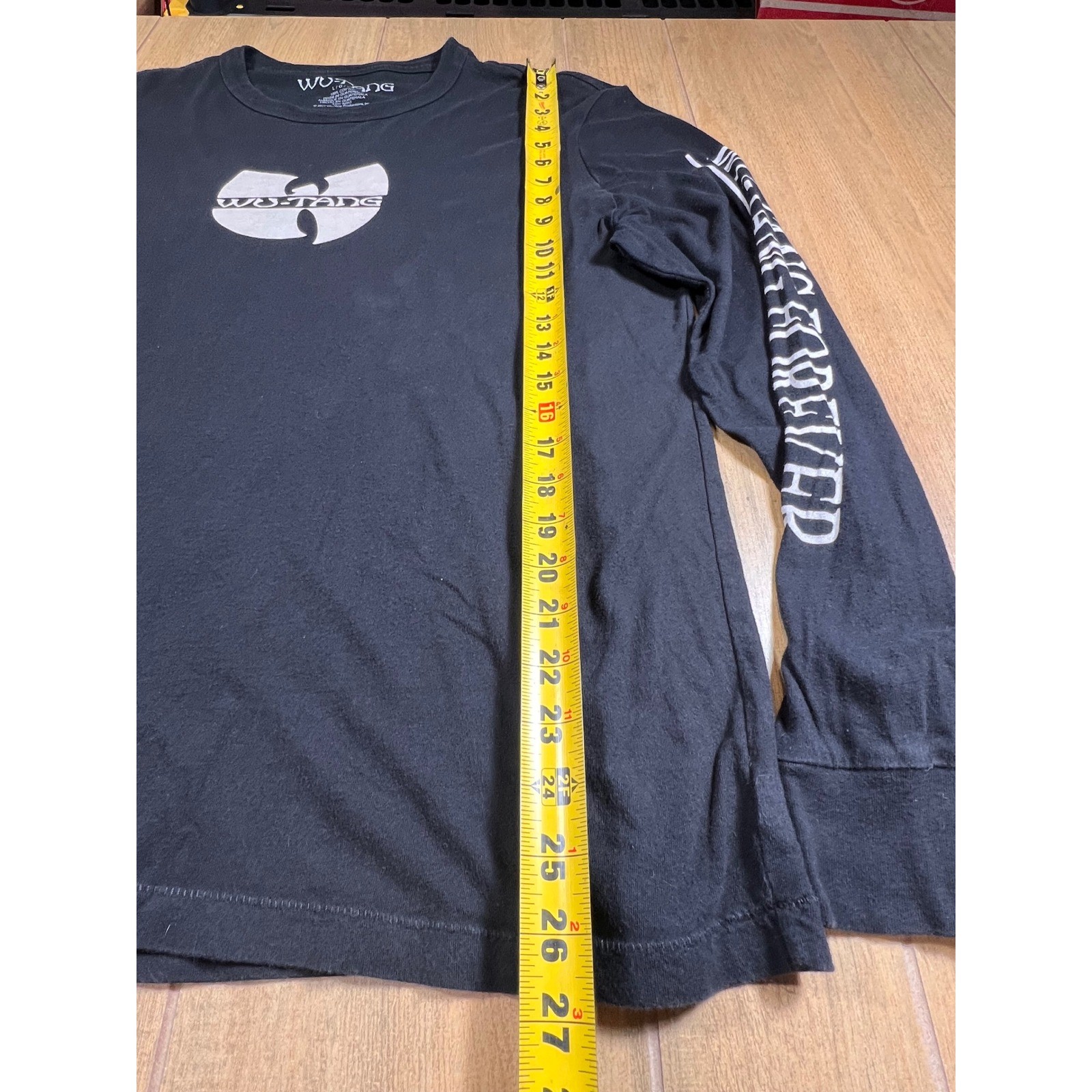 Wu Tang Forever 2017 Long Sleeve single stitch Black L/G Hip Hop Rap Concert Tee