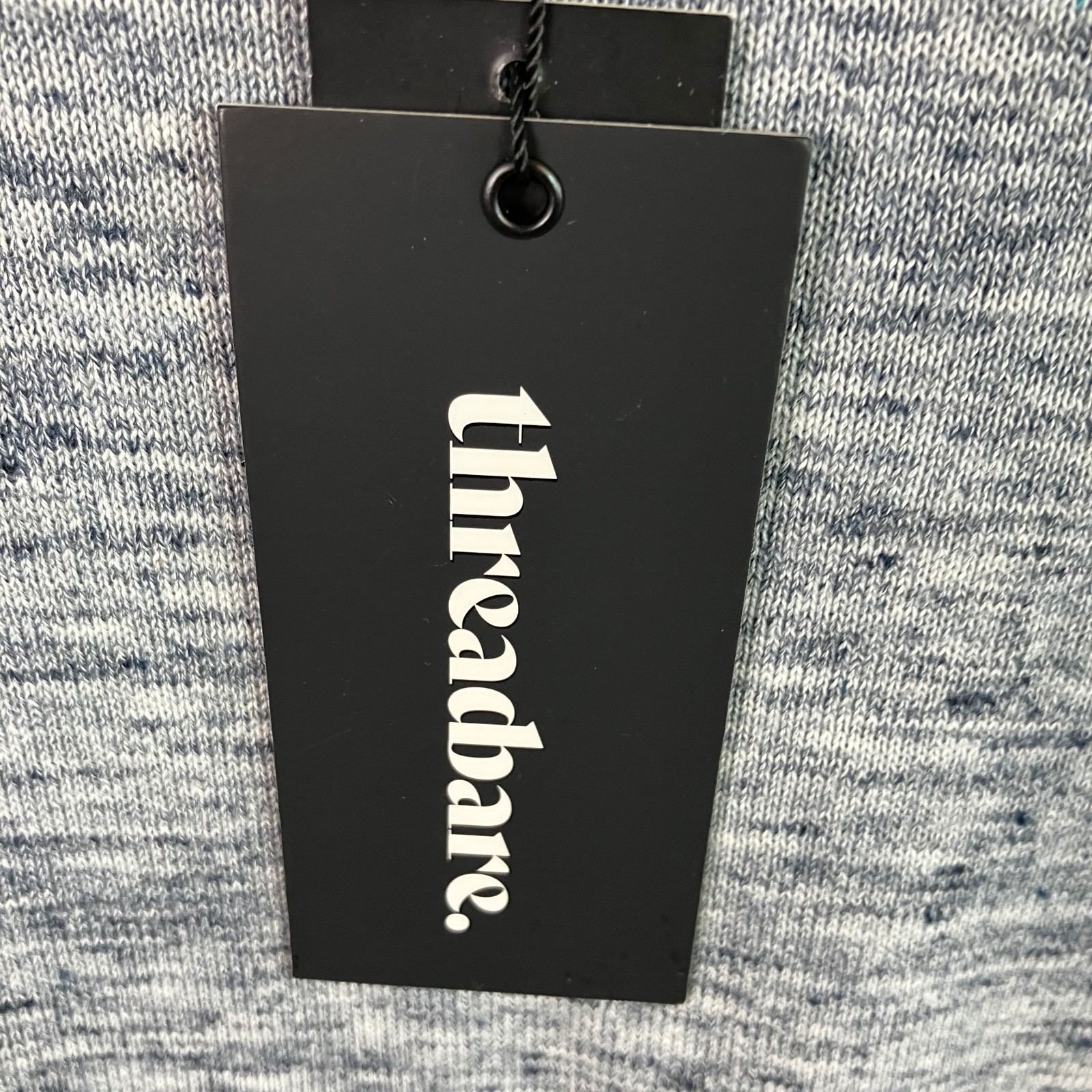 Threadbare Knitted Short Sleeve Tee Gargrave Men’s Size L Fits M Charcoal NWT
