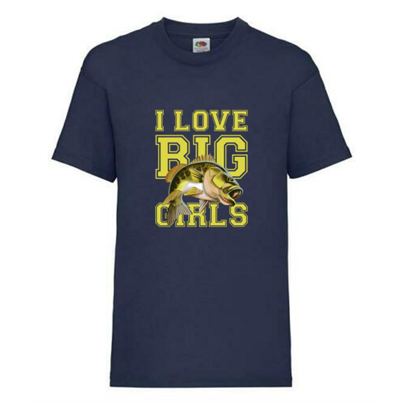 Fishing I Love Big Girls Fish Humour Novelty T Shirt Various Colours And Sizes