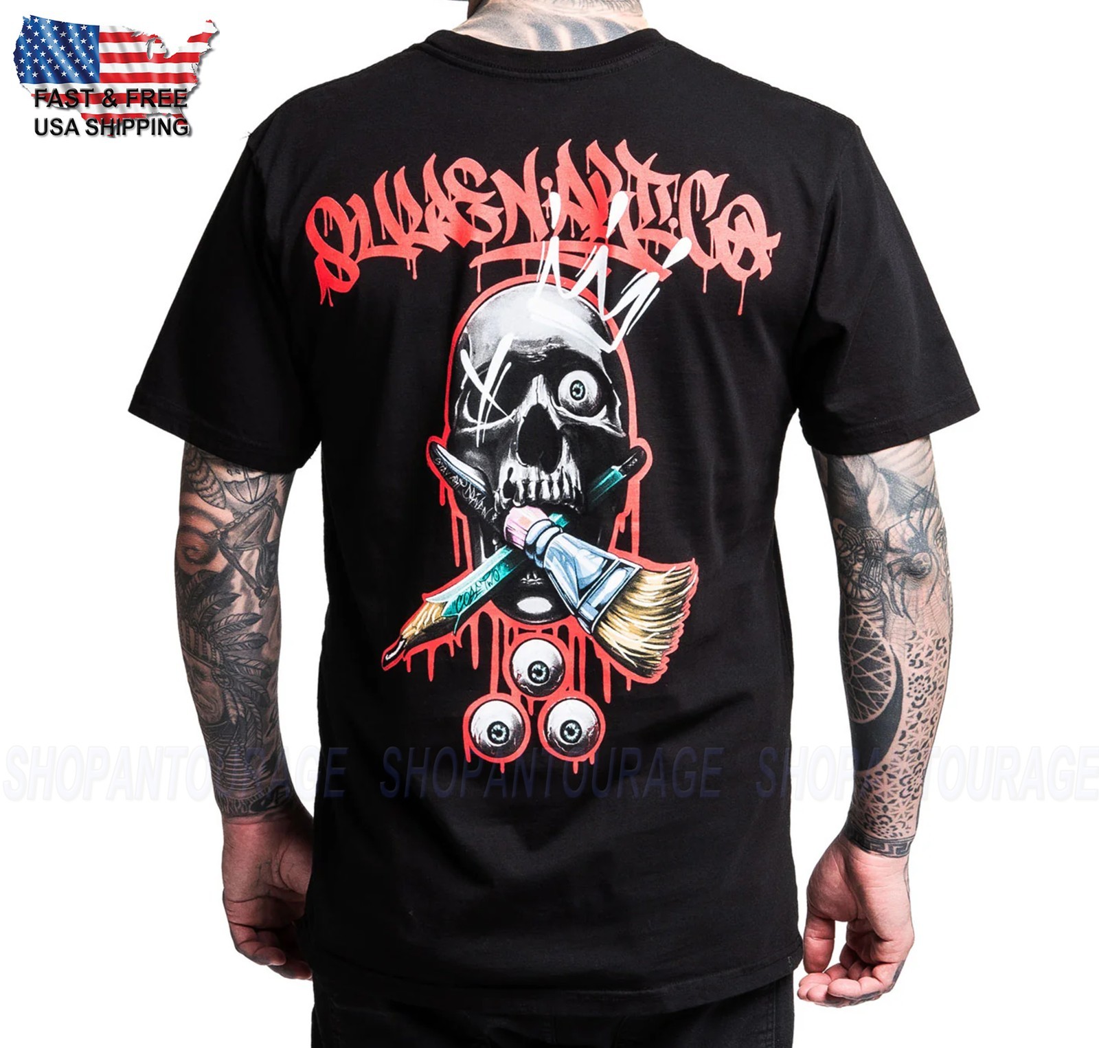 Sullen Art Collective Cobe Two Premium Fit SCM7777 Short Sleeve T-shirt For Men