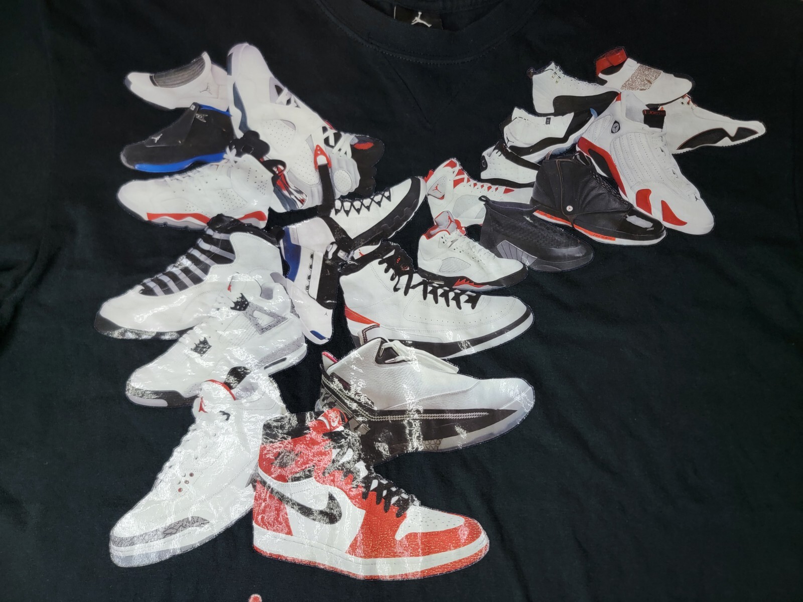 Air Jordan Shoes History Of Air Jordan Black Mens L Shirt A Must Have SHIPS FAST