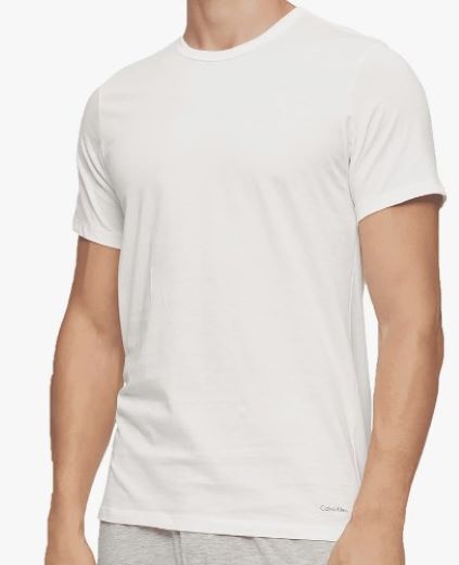 3 CALVIN KLEIN SLIM FIT BLACK WHITE CREWS S M L XL COTTON T-SHIRTS UNDERSHIRTS