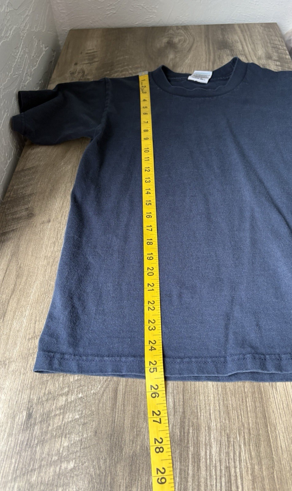 PRO Club Heavy Weight 100% Cotton Navy Blue Tee Size Small
