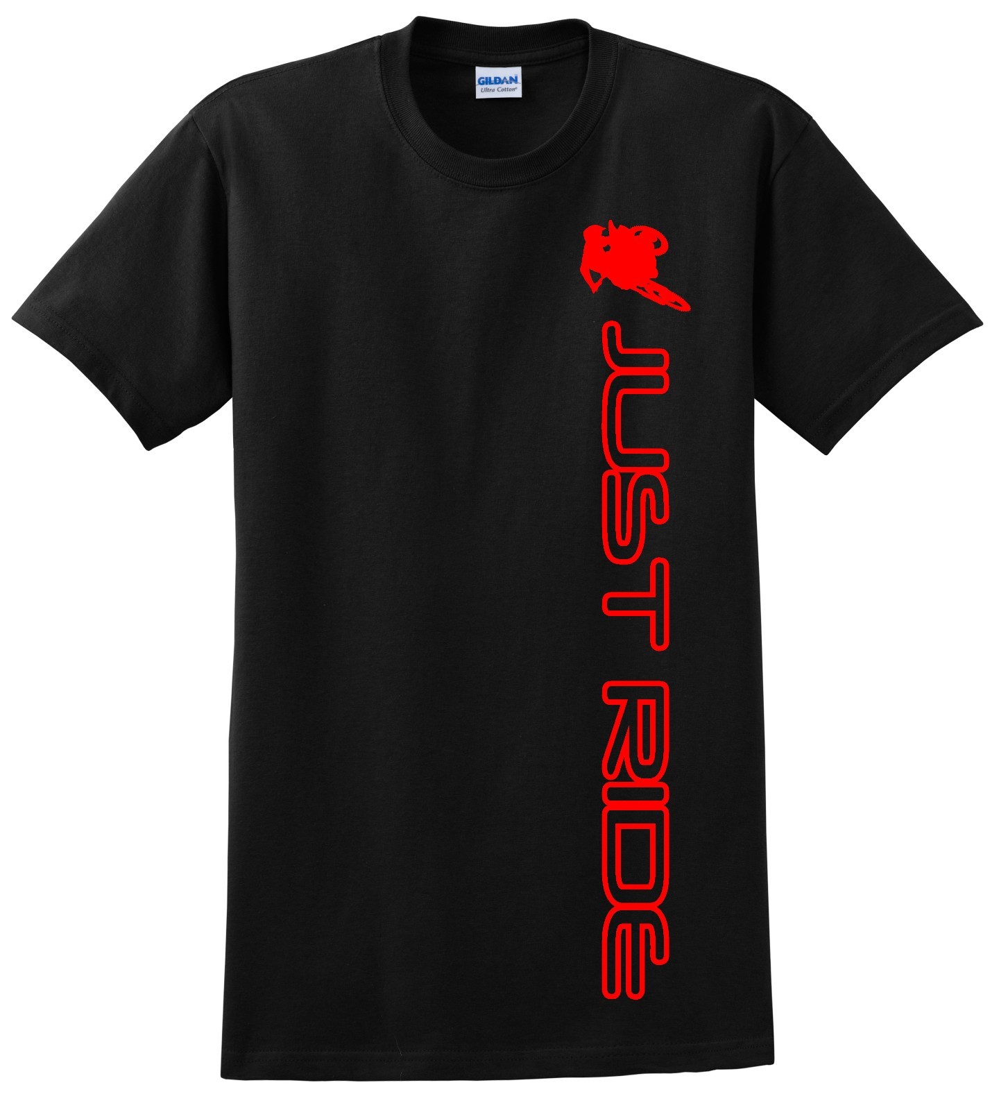 MOTOCROSS T SHIRT JUST RIDE MOTO MX DIRT BIKE SUPERCROSS S-M-L-XL-XXL-3XL-4XL