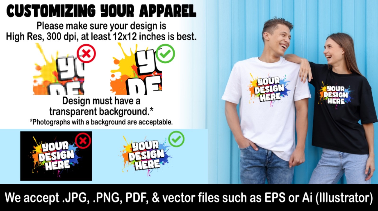 Custom Design Personalized T-shirt With Your Logo Short Sleeve Tee