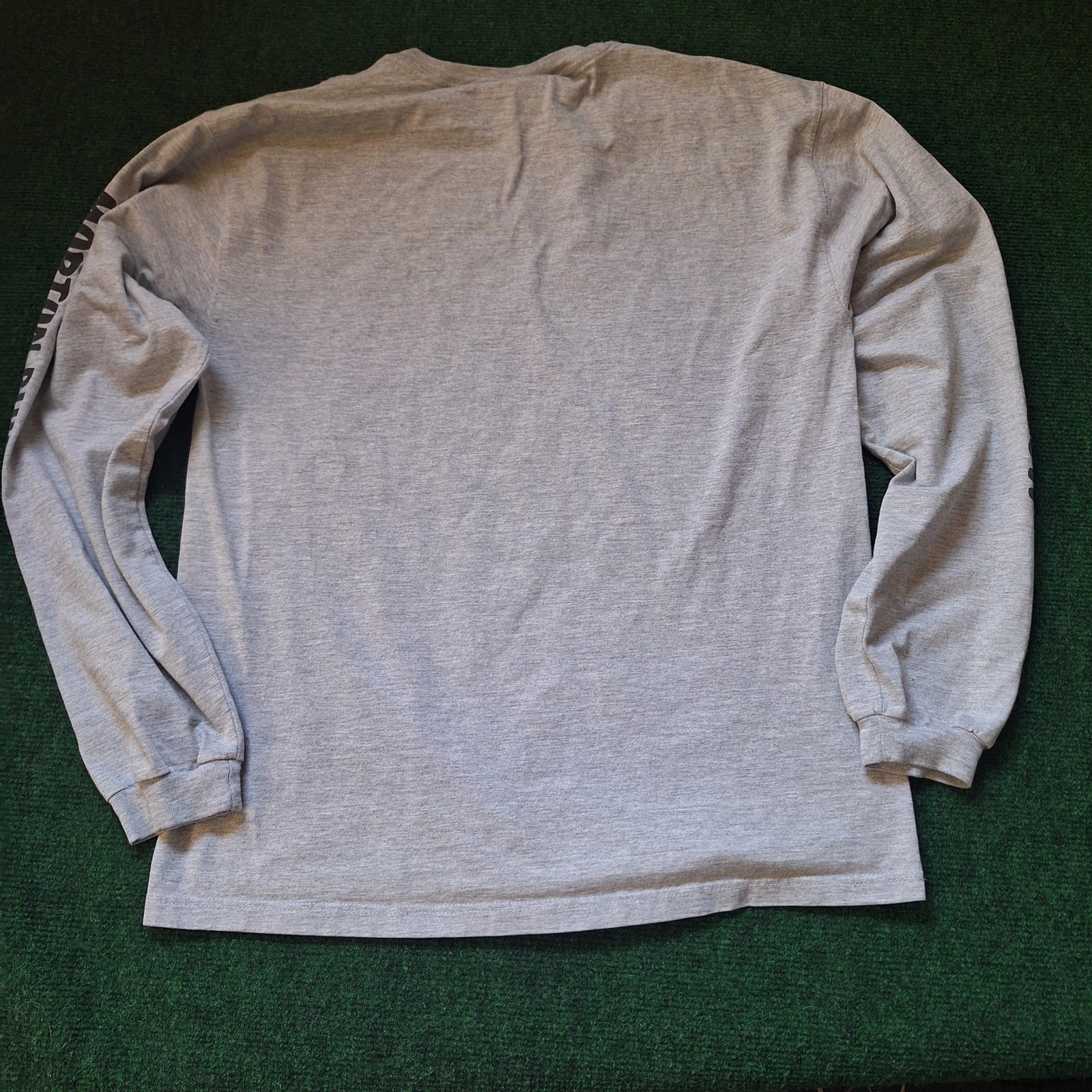 Morton Buildings Shirt Mens Medium Gray Long Sleeve Jerzees Workwear Slogan Tee