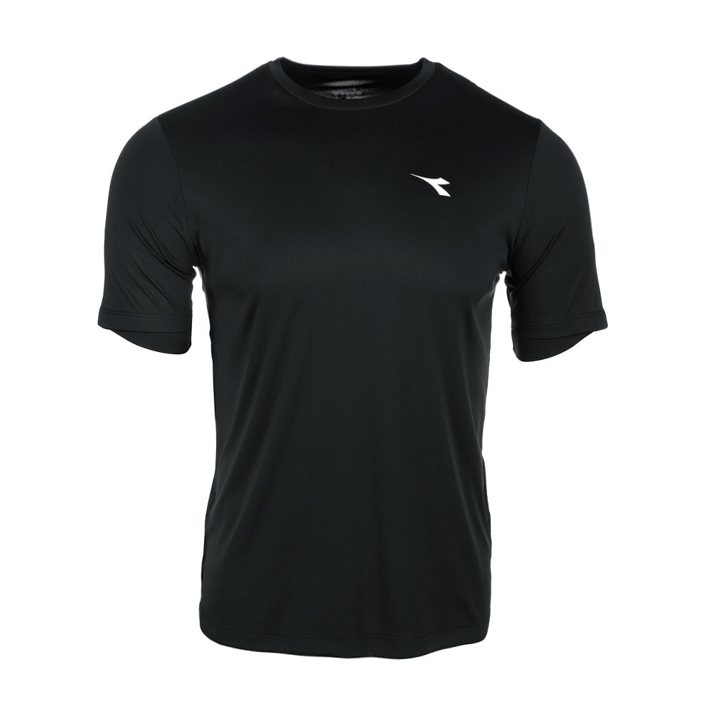 diadora Scudetto Training Crew Neck Short Sleeve Athletic T-Shirt Mens Black Cas
