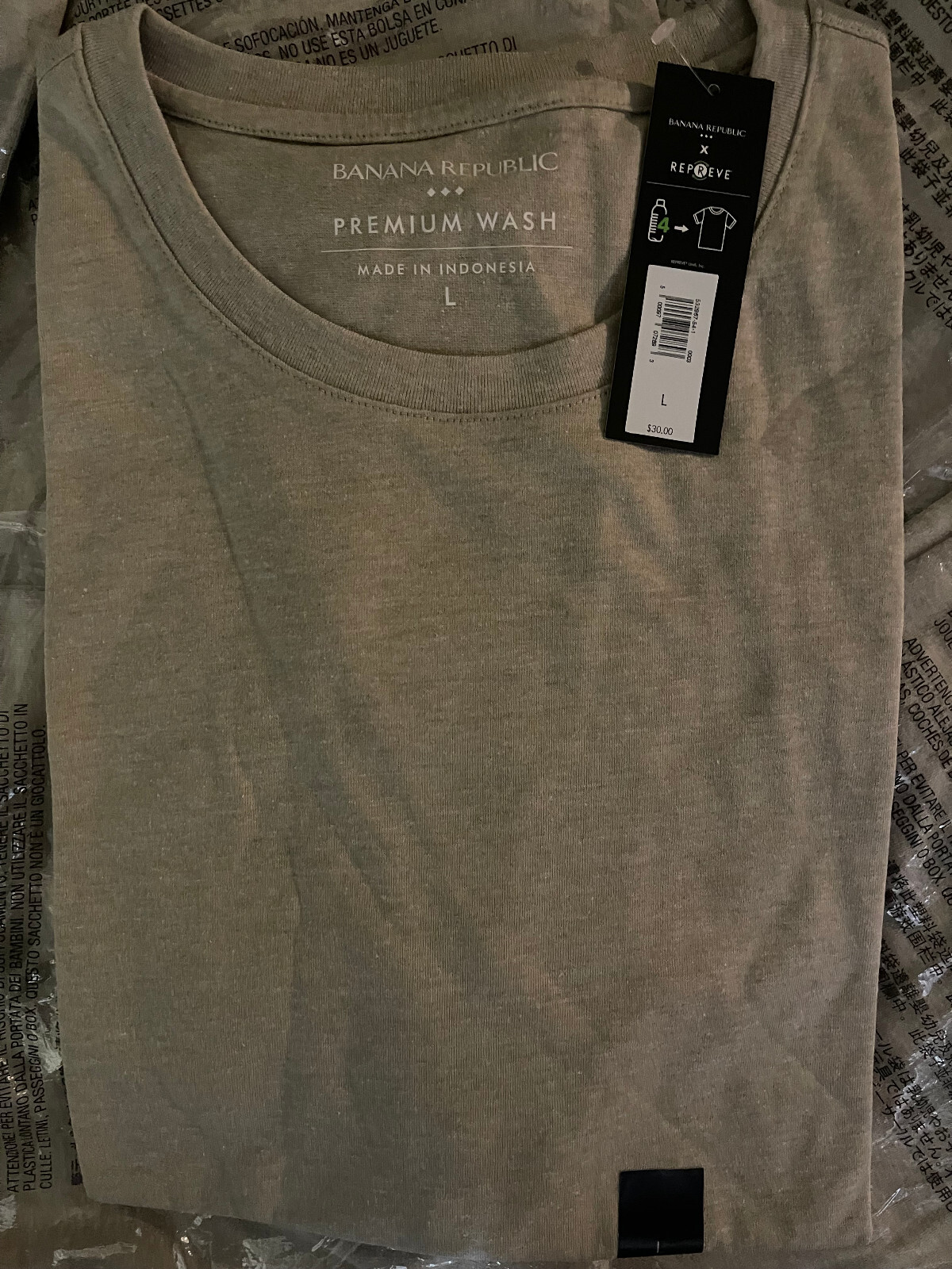 Banana Republic Men’s Short Sleeve Crew Neck Premium Wash T-Shirts S-XXL, Choice