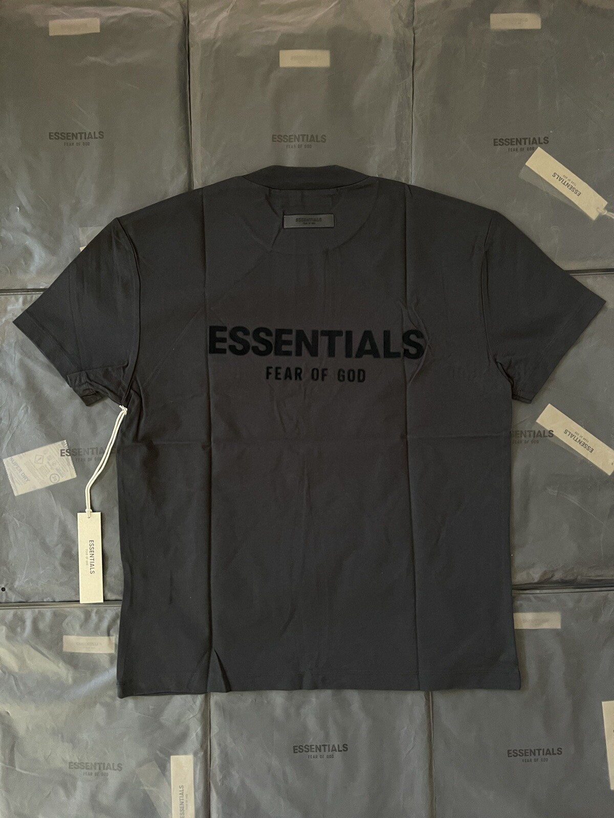 Fear of God Essentials Stretch Limo Black Short Sleeve T-Shirt Size X-Small (XS)