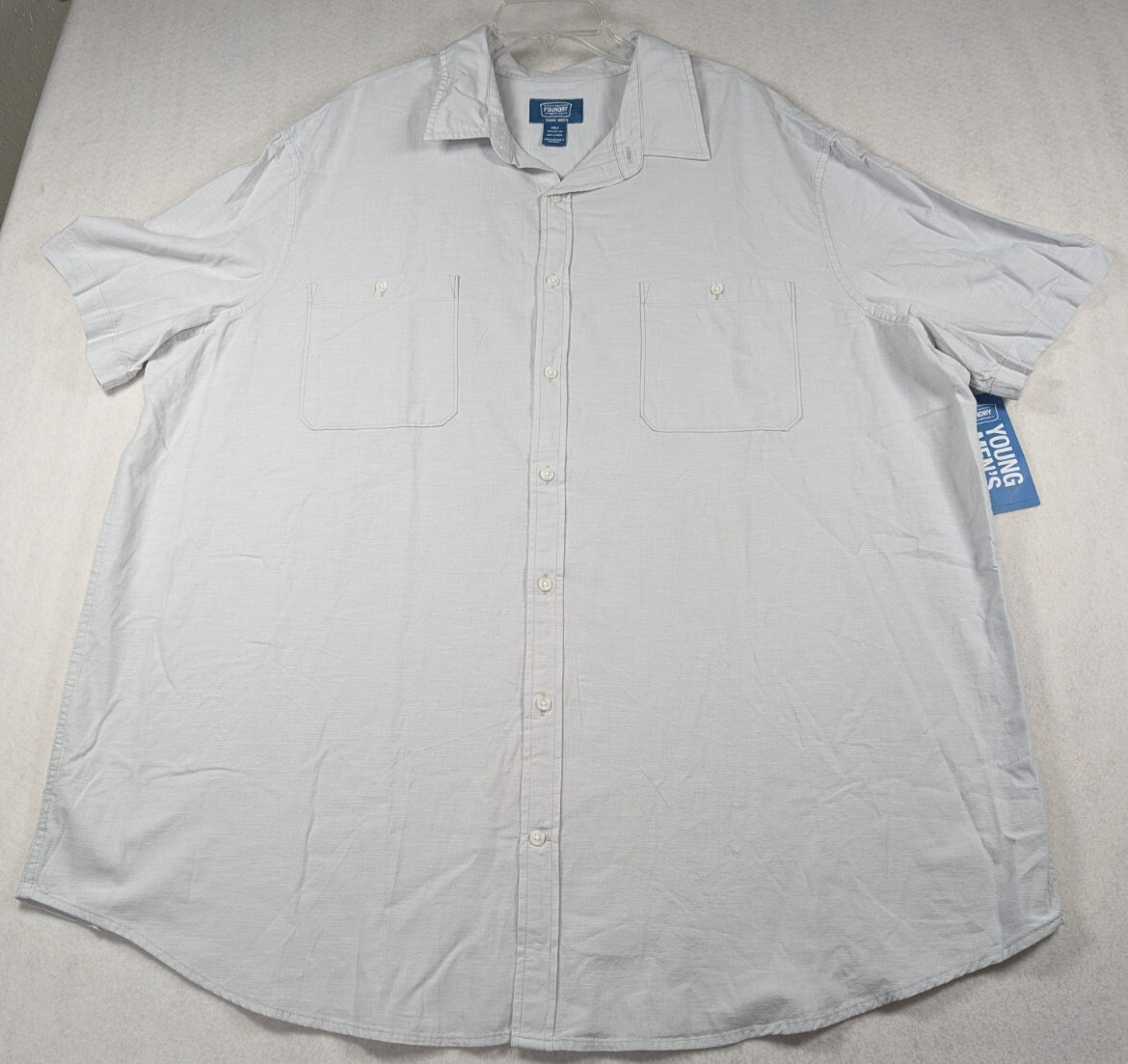 The Foundry Supply Co – Men’s Shirt – Gray Chambray – Size: 3xl