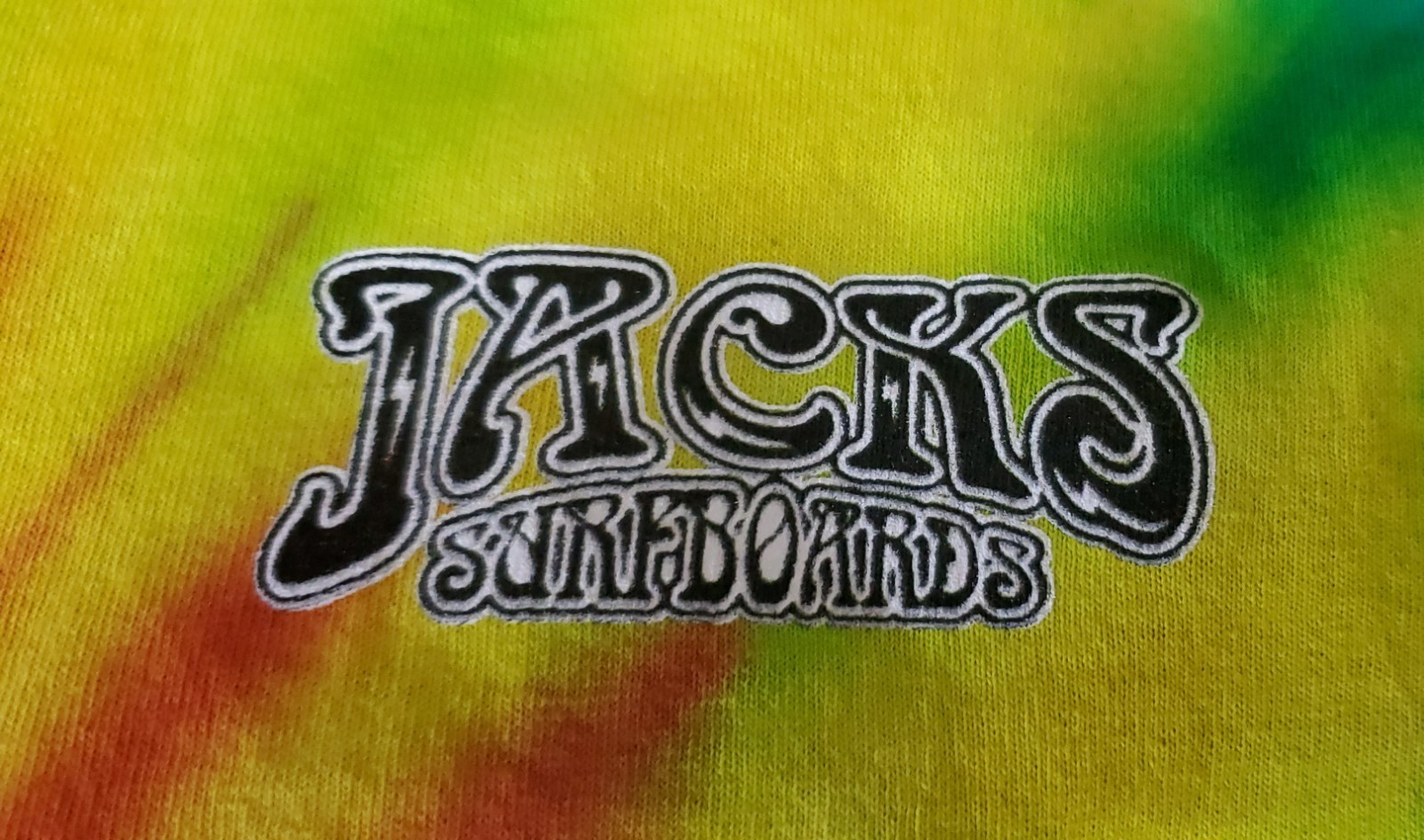 JACK’S SURFBOARDS Graphic Printed Tie-Dye Tee LS Size Large