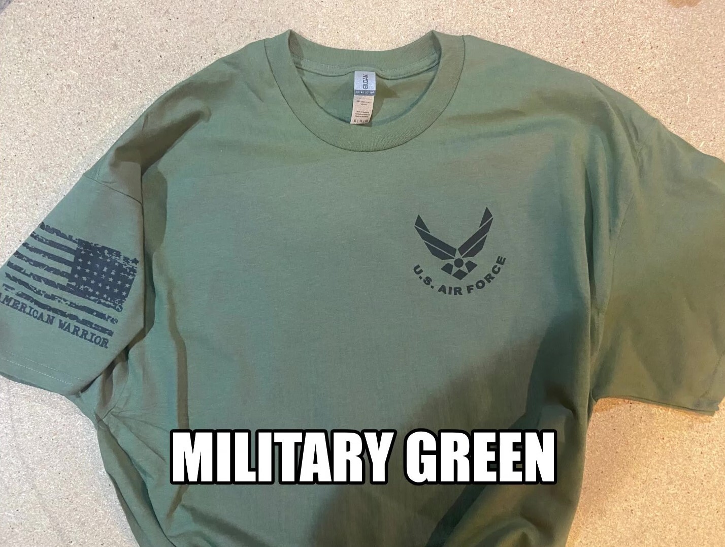 Air Force Military T-shirt With DD-214 Alumni USAF Chest Logo 188G