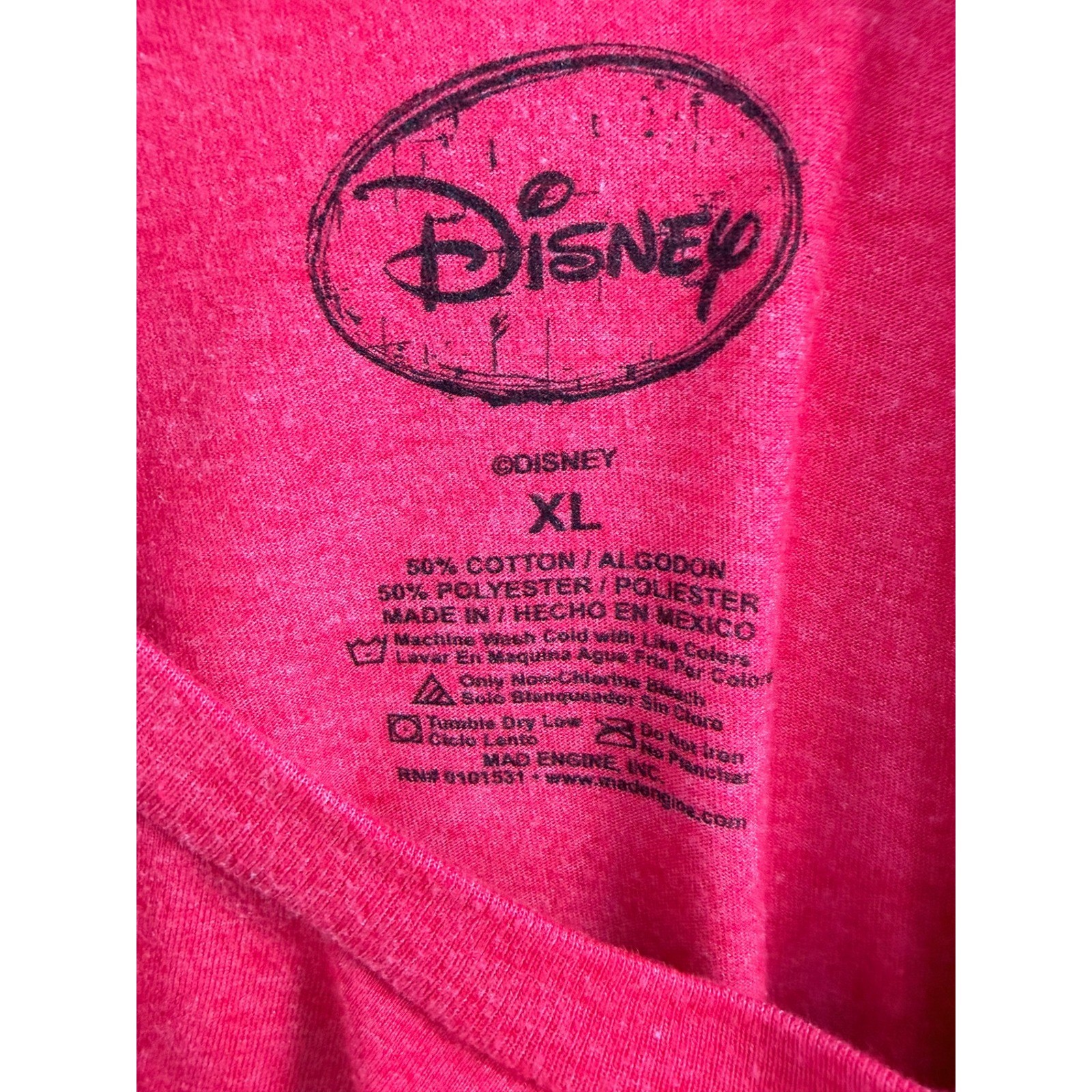 Disney Lion King Hakuna Matata Graphic T Shirt Red Heathered Mens XL Simba