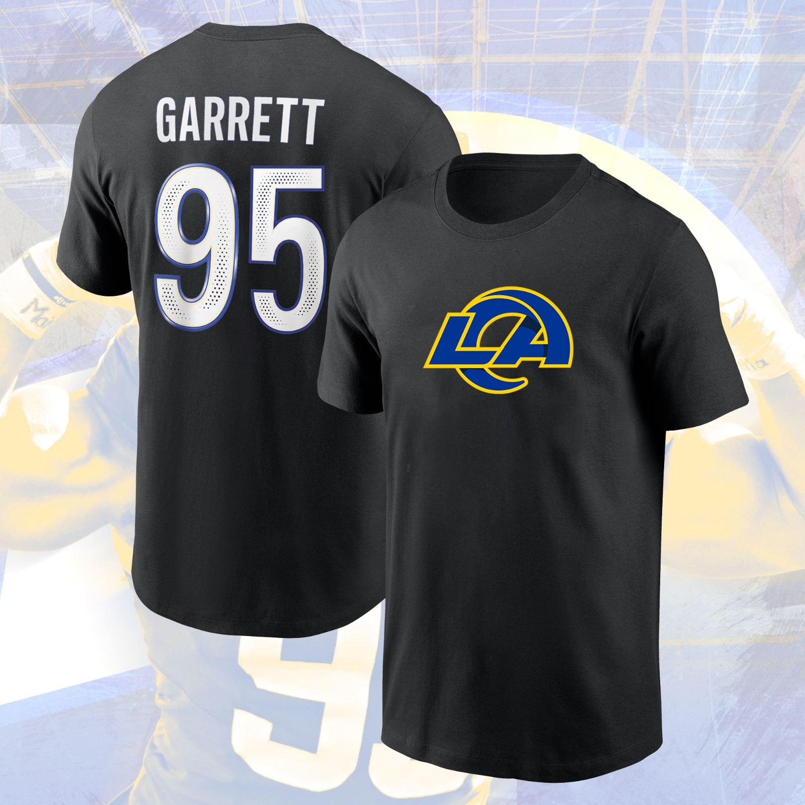 NEW SALE! Myles Garrett #95 L.A Rams 2026 Name & Number Fastship For Fans
