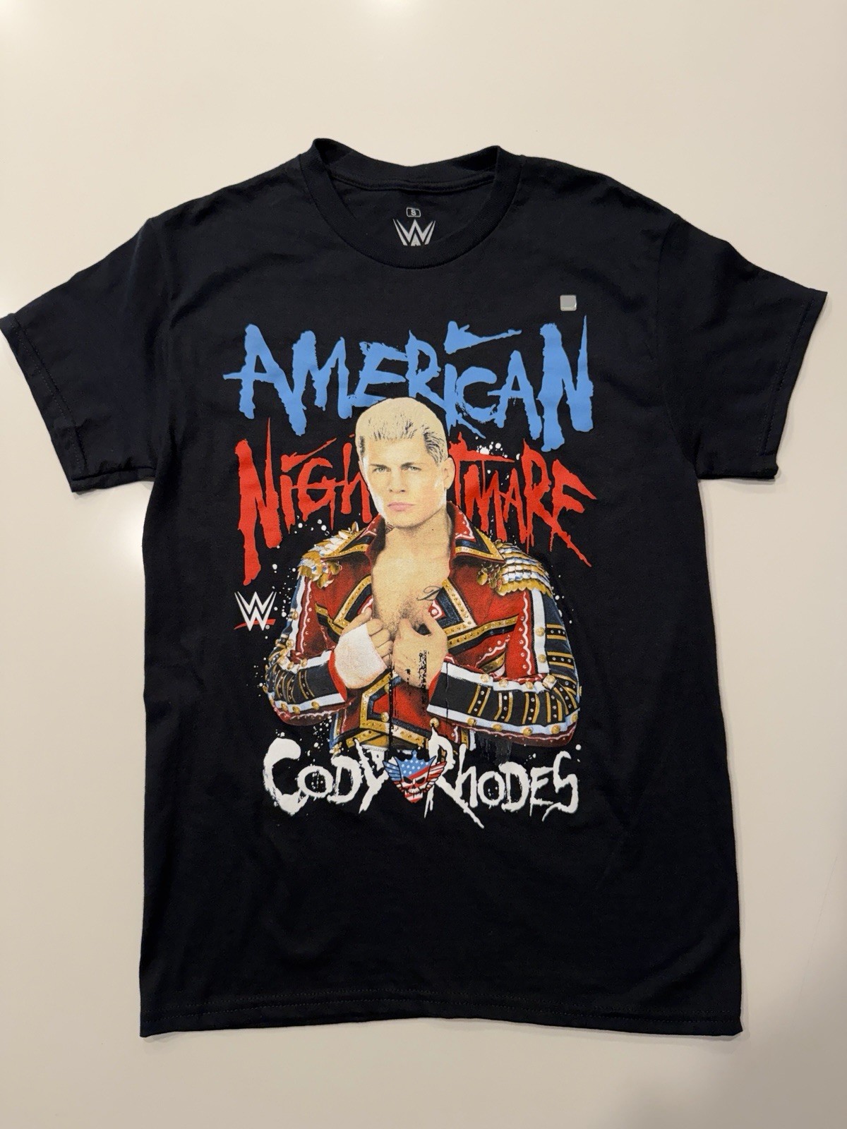 WWE American Nightmare Cody Rhodes T-Shirt Black Mens Small New