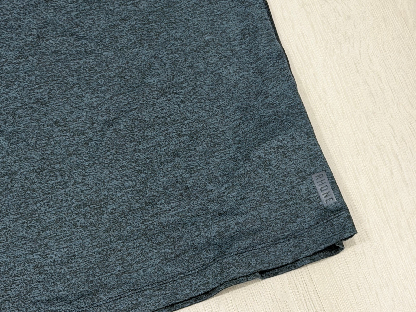 Men’s RHONE Atmosphere Tee T-shirt Short Sleeve – Teal/Black Heather – M $58
