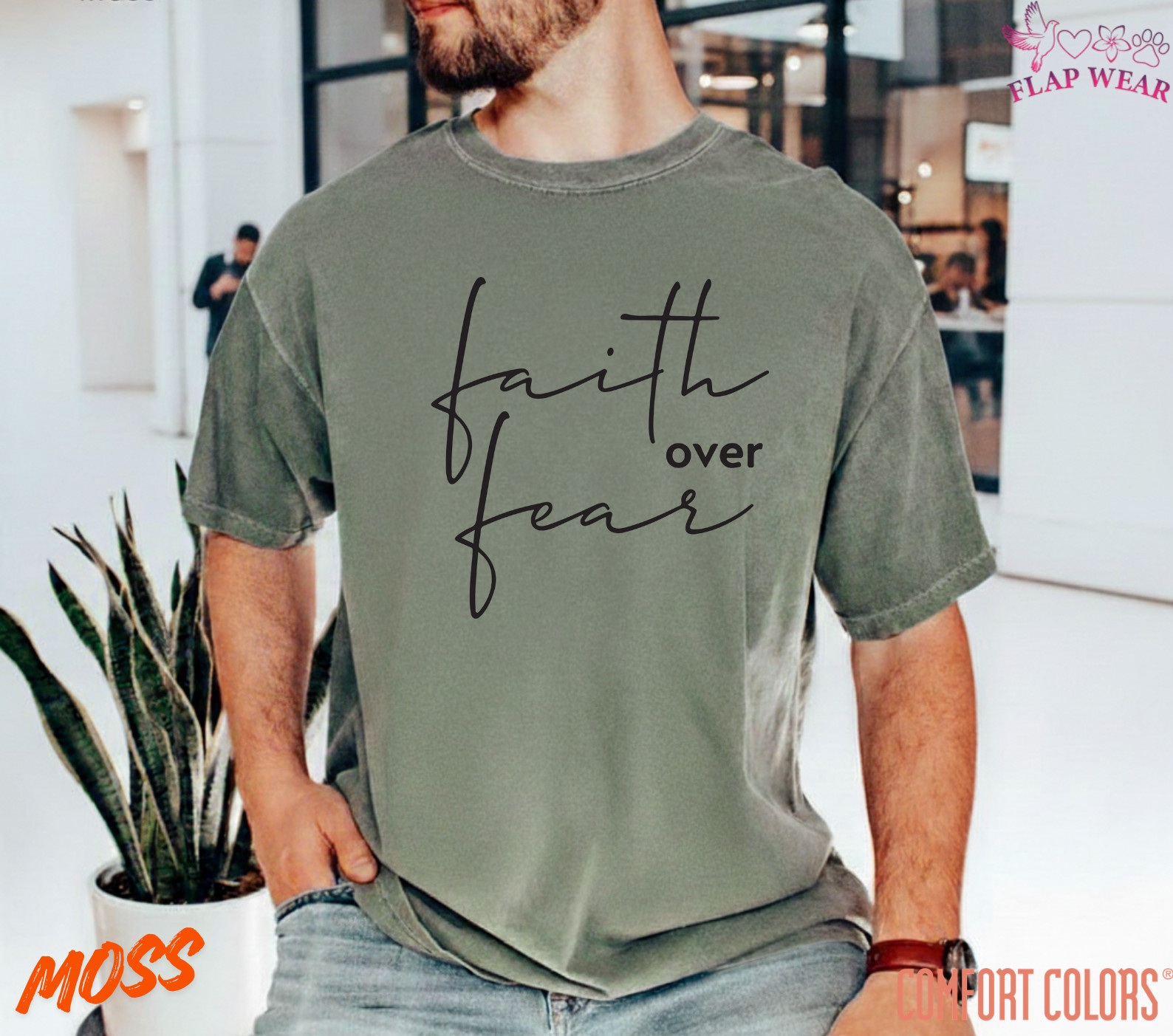 Unisex Faith Over Fear Christian T-Shirt, Men T shirt,Women T shirt Gift