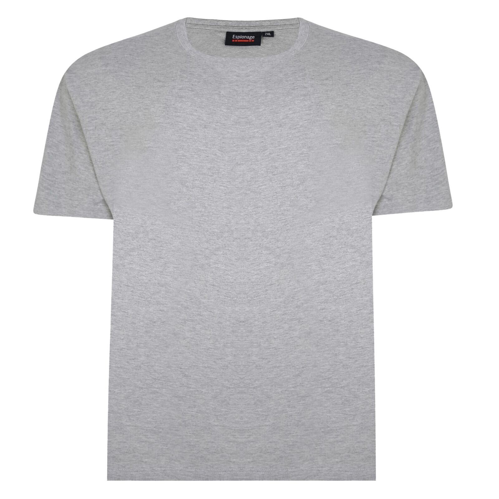 Espionage Men’s Plus Size Poly Cotton Tee Shirt Marl Colours XXL-8XL, 3 colours