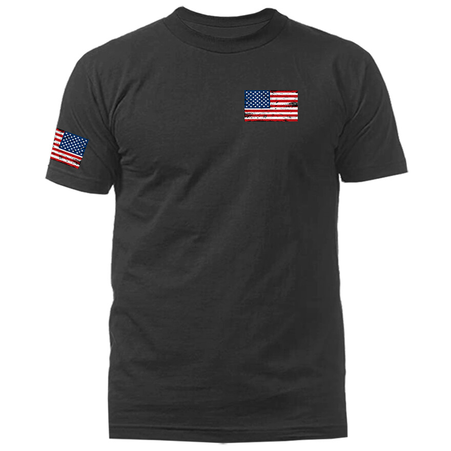 US Flag Crest USA American Pride Patriot Patriotic Graphic T-shirt