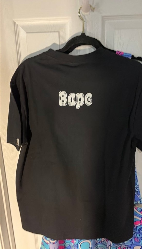 A Bathing Ape Black Graphic T-Shirt
