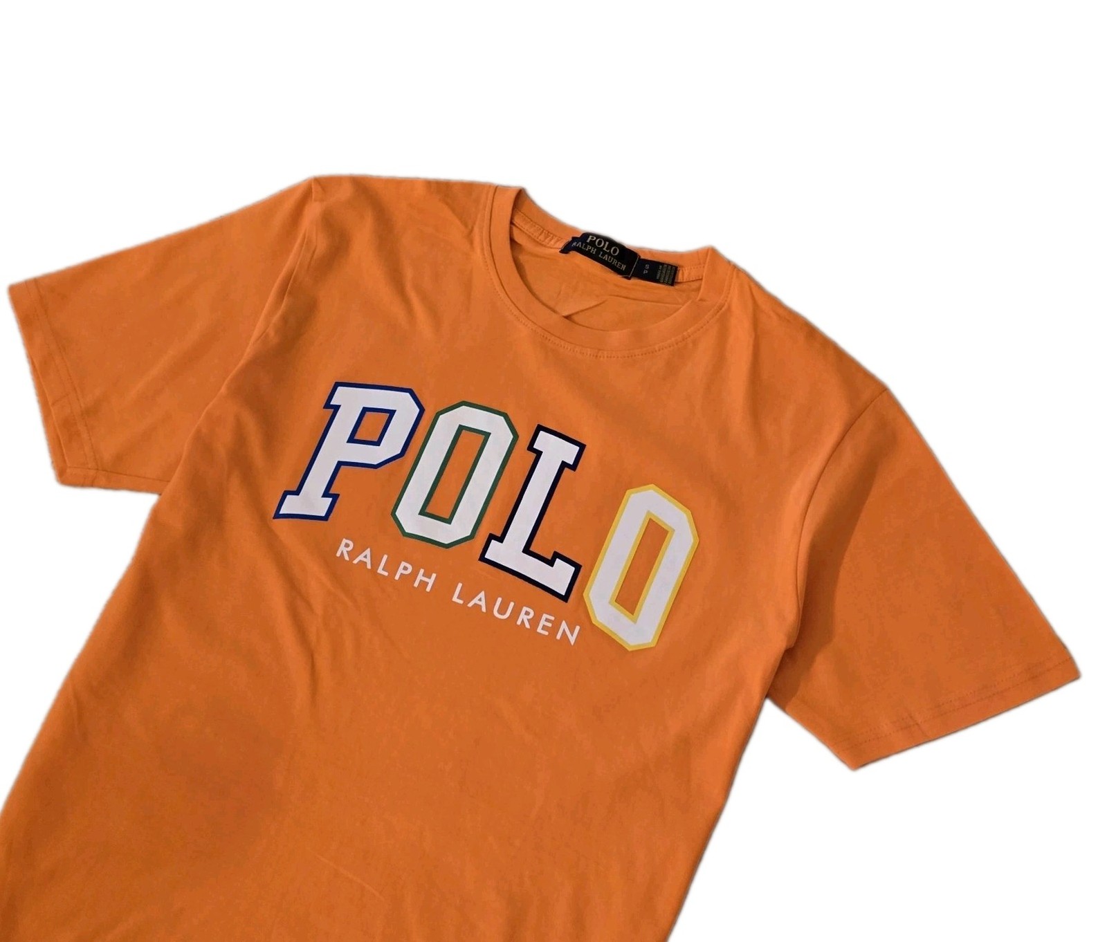 Polo Ralph Lauren Men’s Custom Slim Fit Logo Jersey T-Shirt Orange
