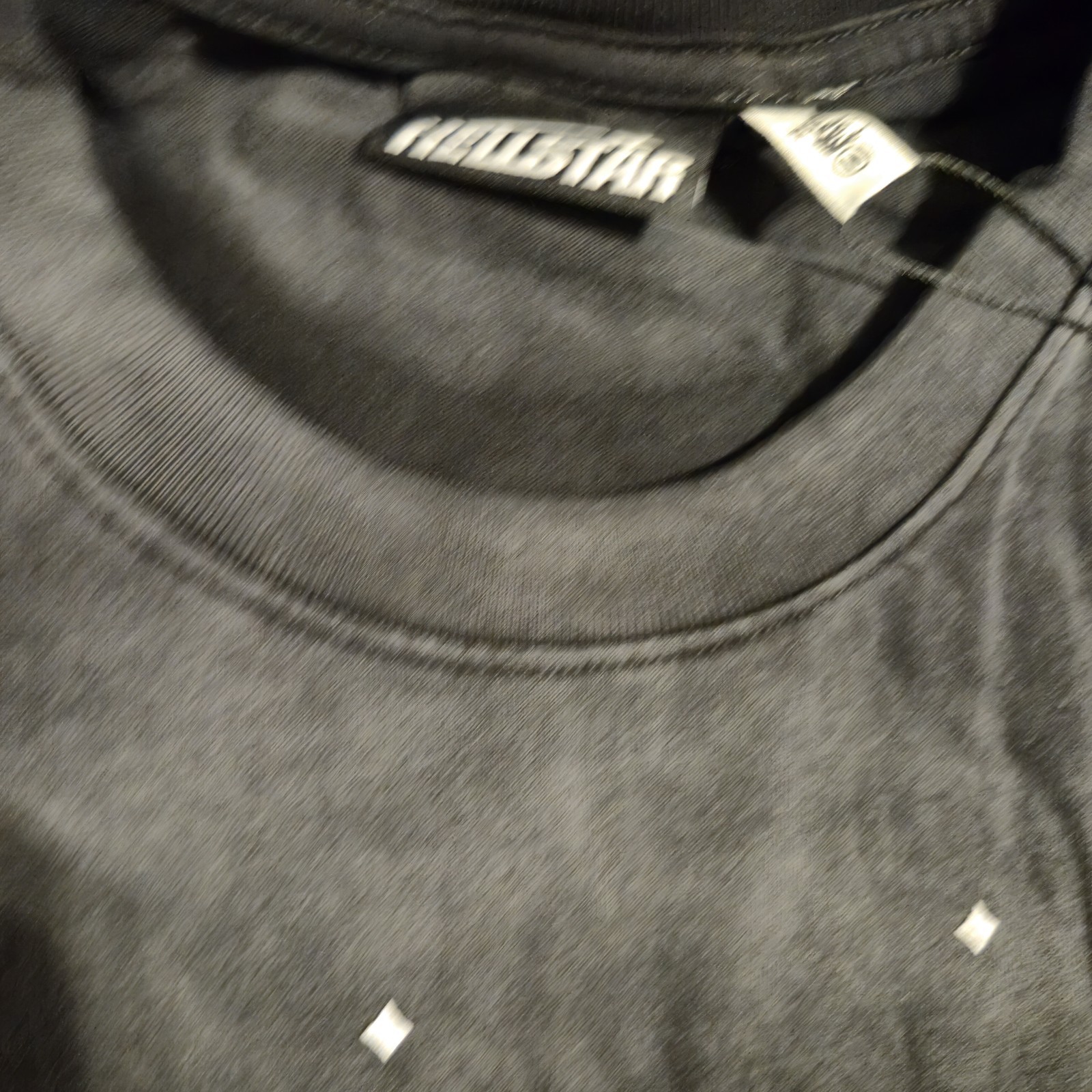 Hellstar Faded Black Sparkle Graphic Tee Mens Large NWT Oversized Y2K Streetwear