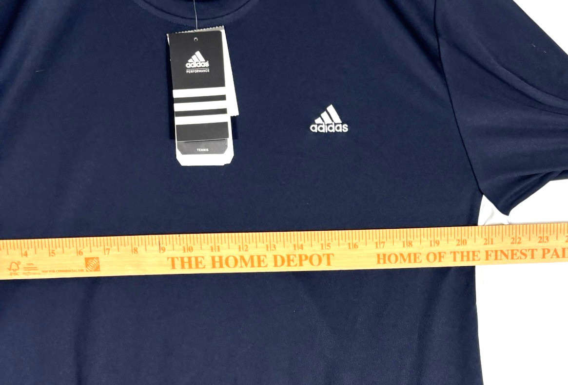Adidas Climalite Large Men’s Blue T-Shirt Short Sleeve Crew Neck Athletic Tee