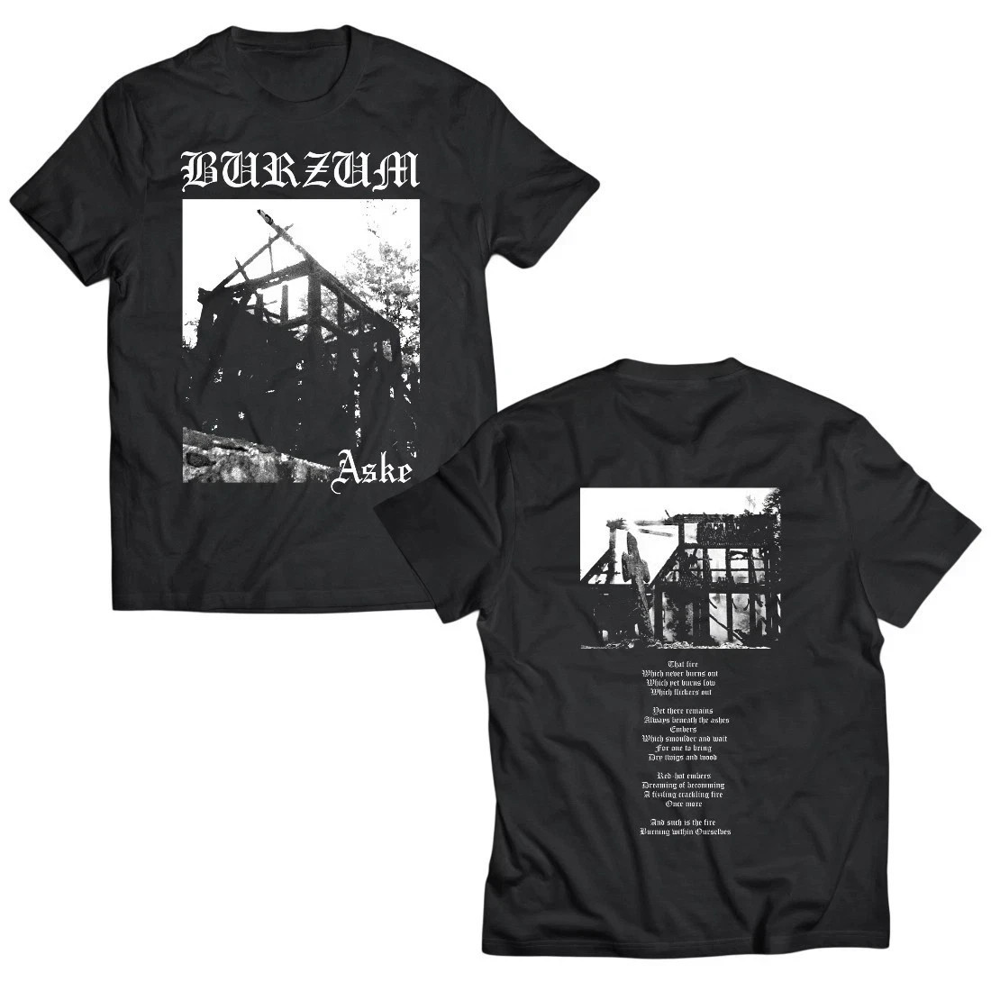 NEW 1Burzum Azke 1999 T-shirt Black Metal Band T-shirt