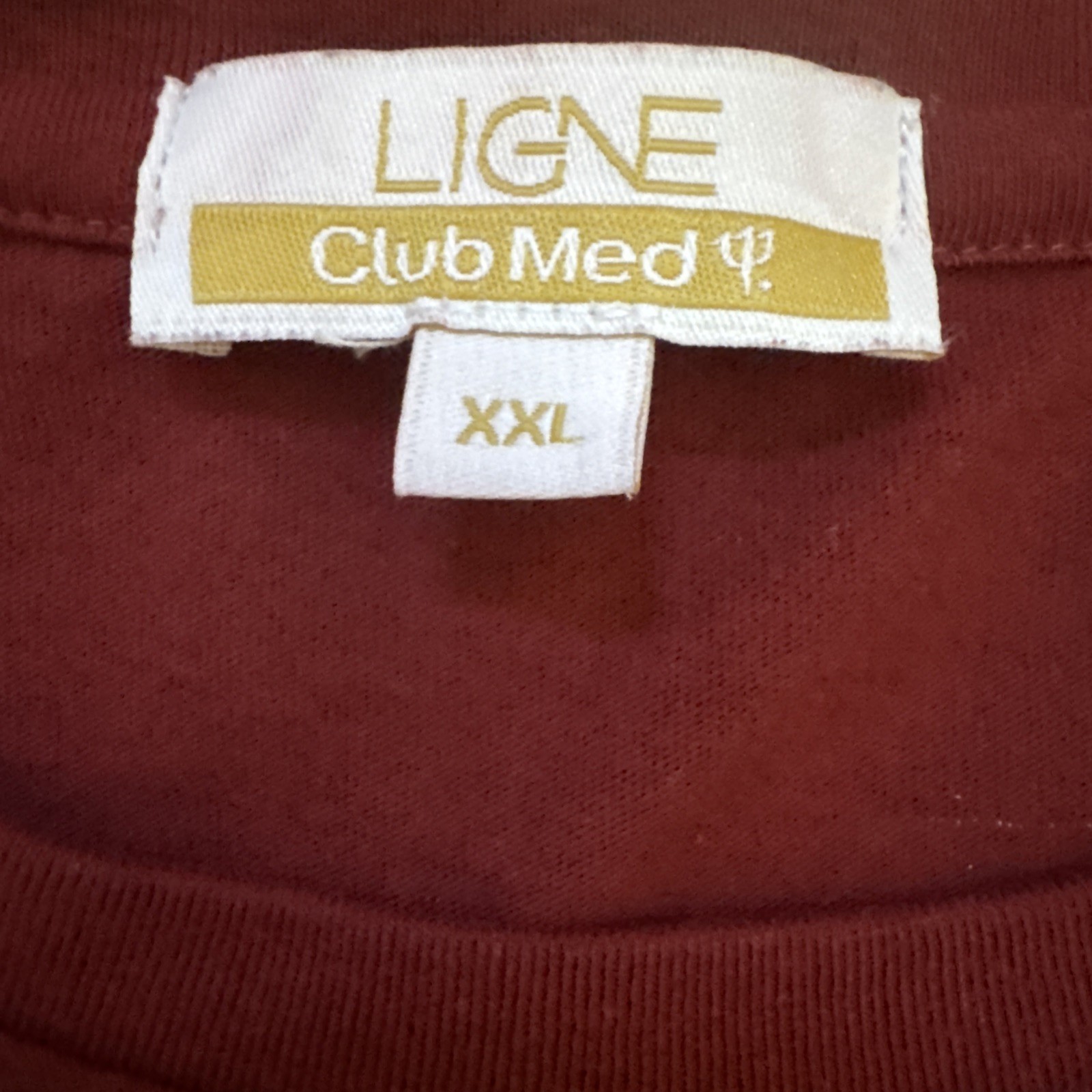 Club Med 45 Punta Cana Dominican Republic Blue Shirt Men’s size XXL Red 2XL