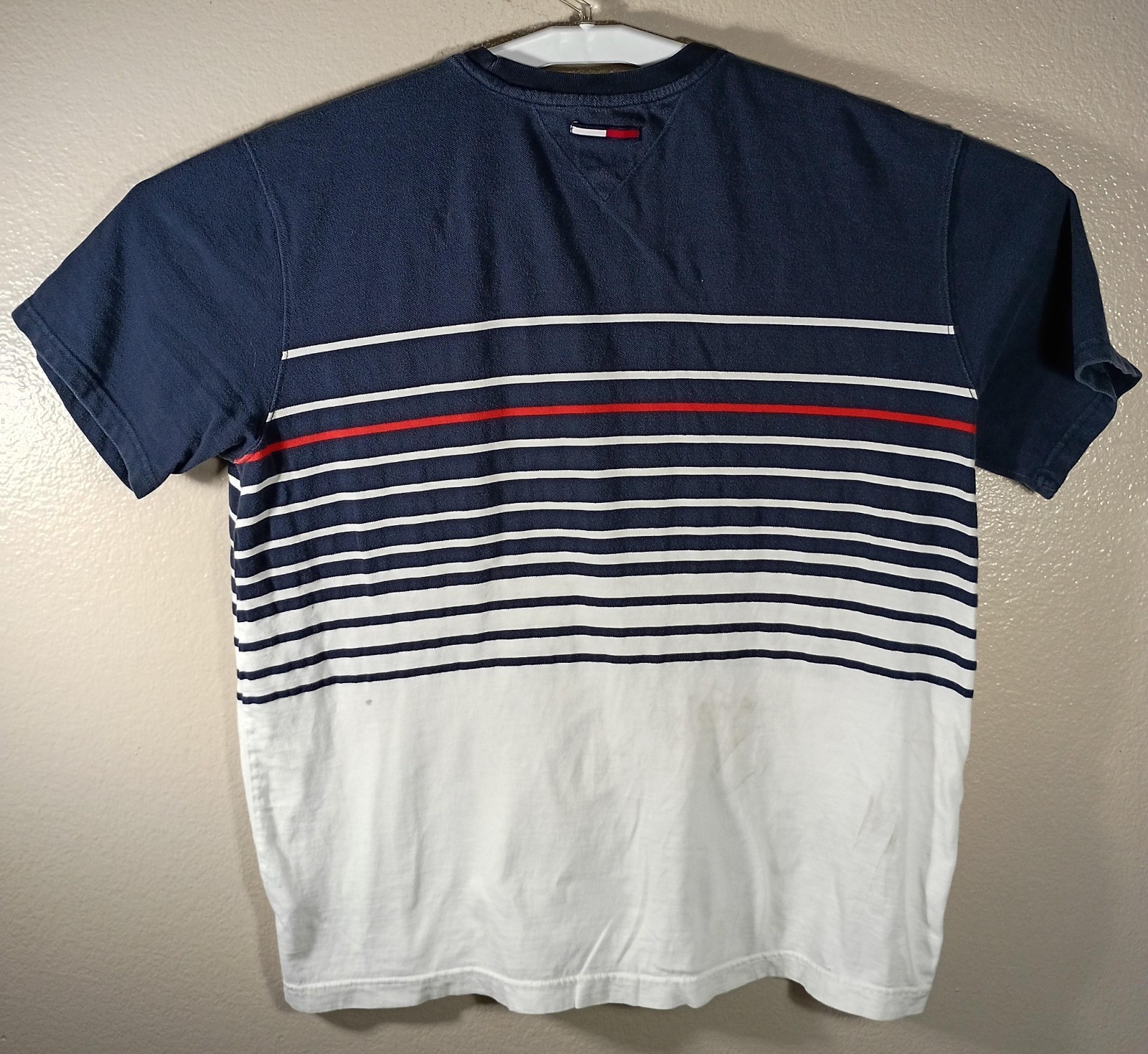 Vintage Tommy Hilfiger Shirt Mens Multicolor Striped Crest Logo 90s Xtra Large