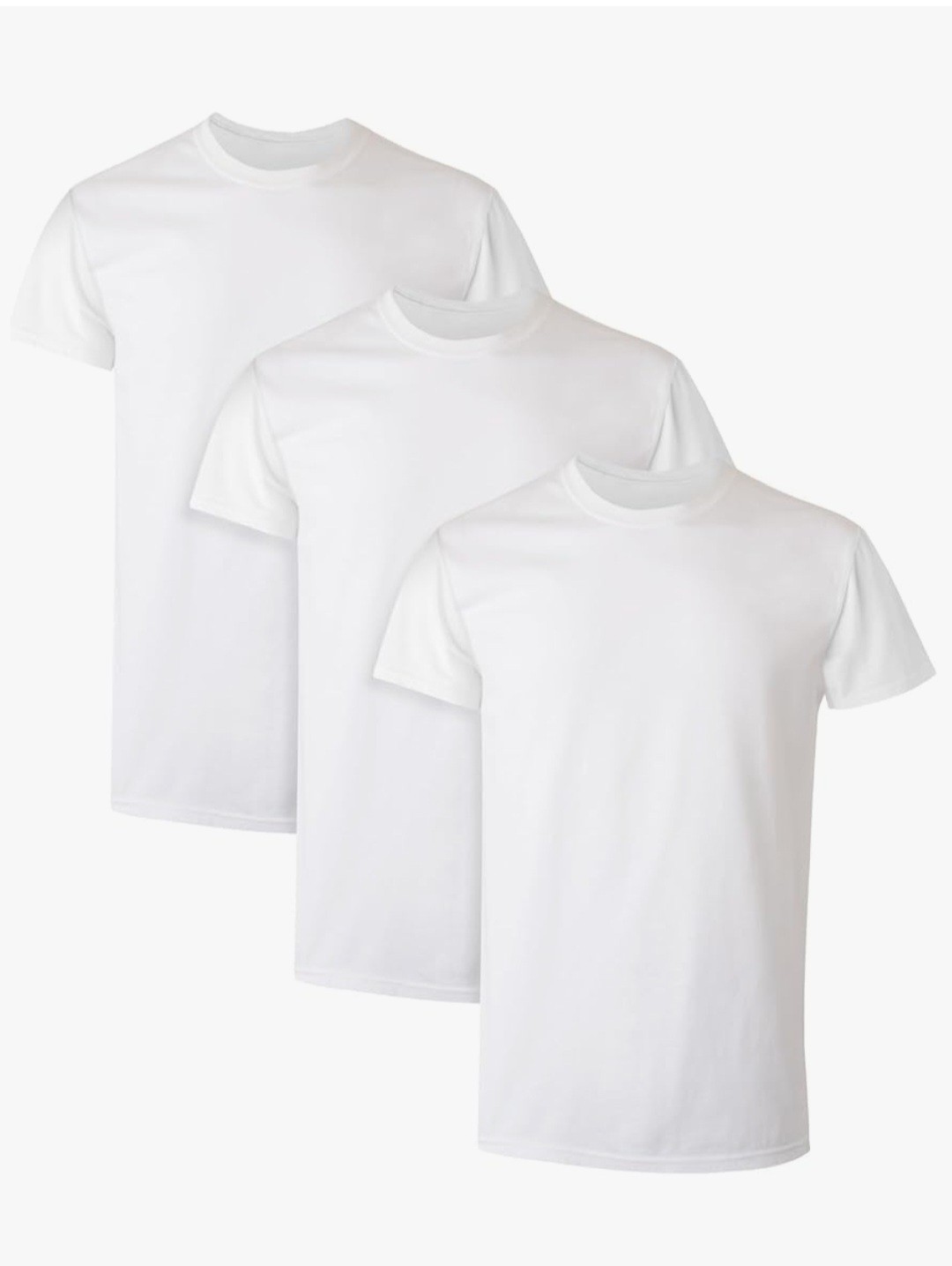 Hanes ComfortSoft 2135 Crewneck Tagless Men’s T-shirt L 3 Pack- White